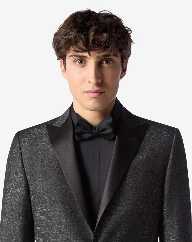 CORNELIANI Papillon nero in lurex outlook