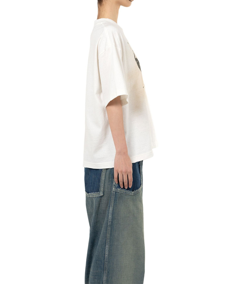 Happy Face Printed Distressed T-shirt 7