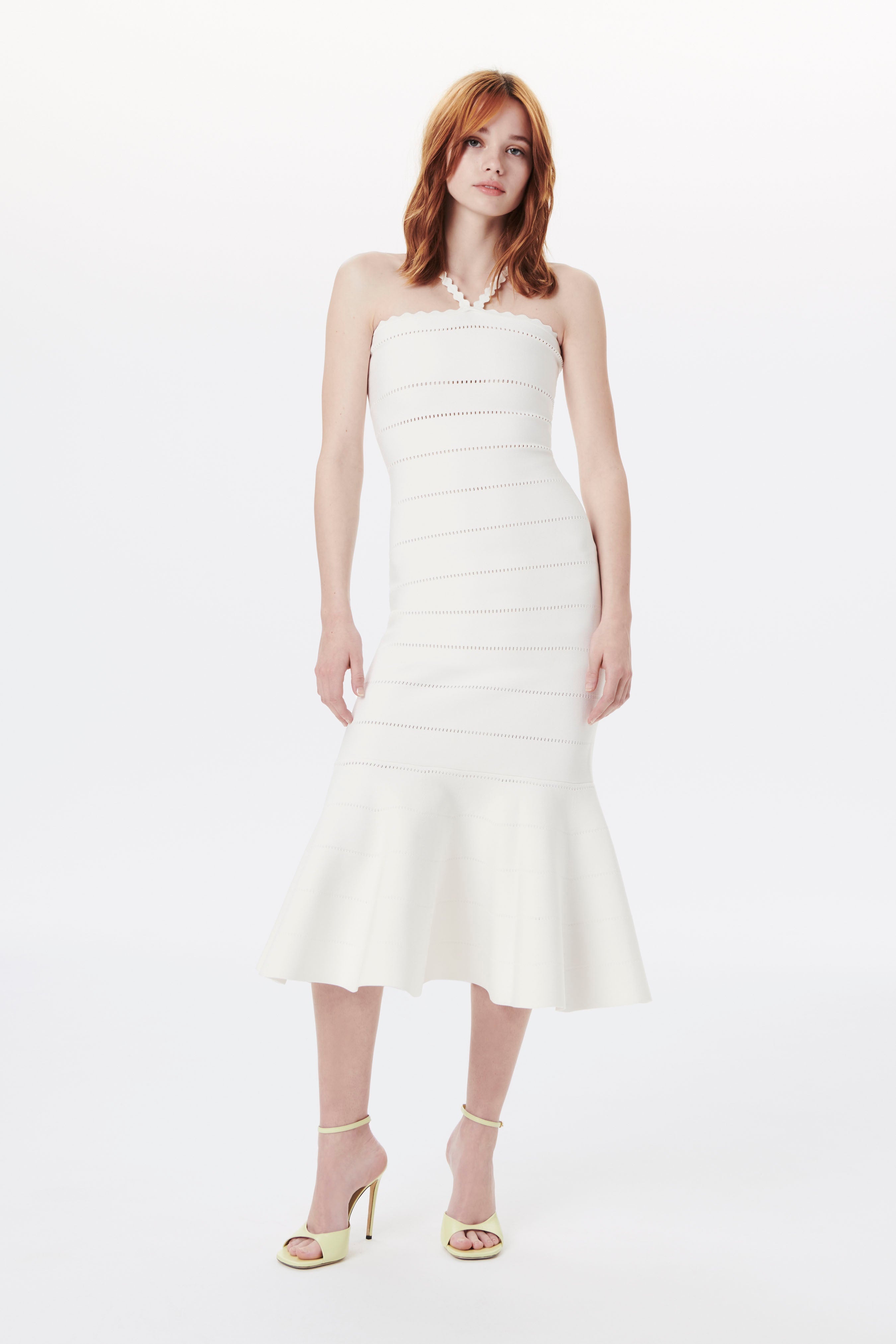 Floor-Length Cami Dress In Ivory