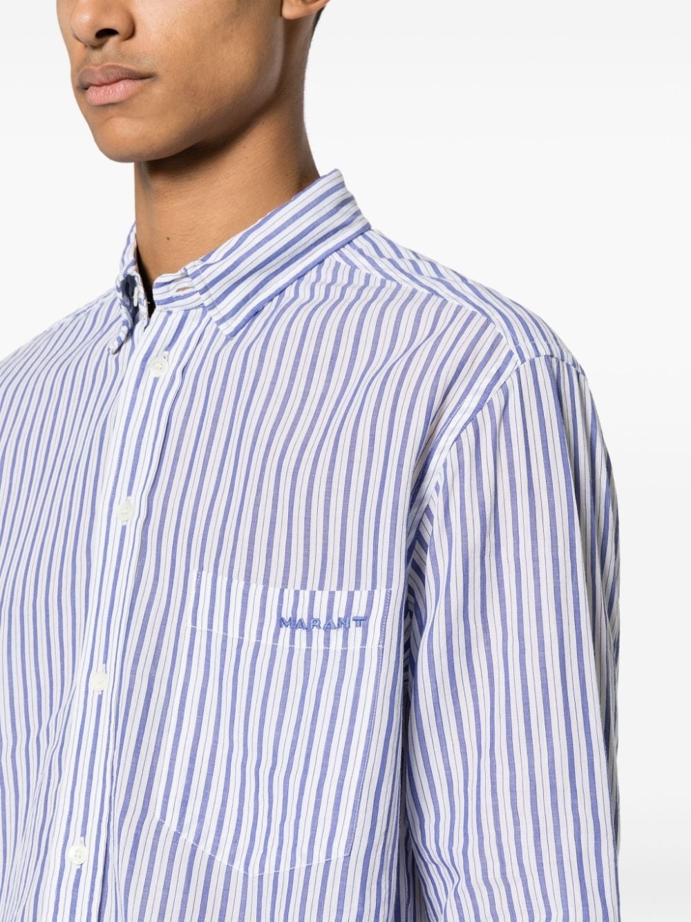 Jasolo striped cotton shirt - 5