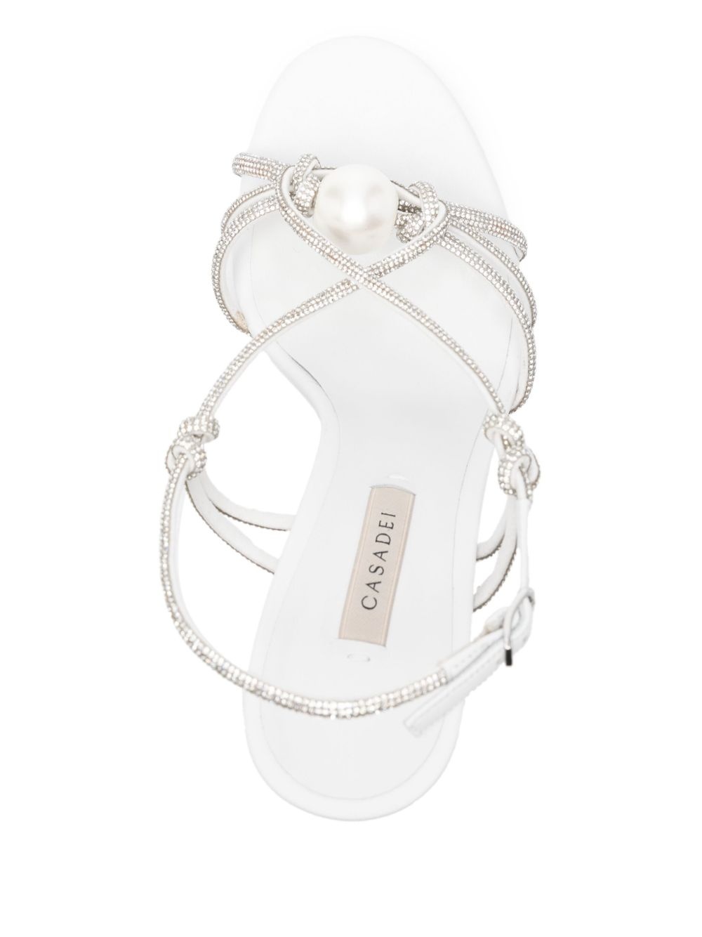 metallic heeled sandals - 4