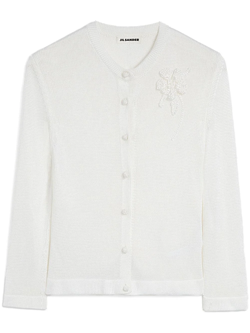 embroidered cardigan - 1