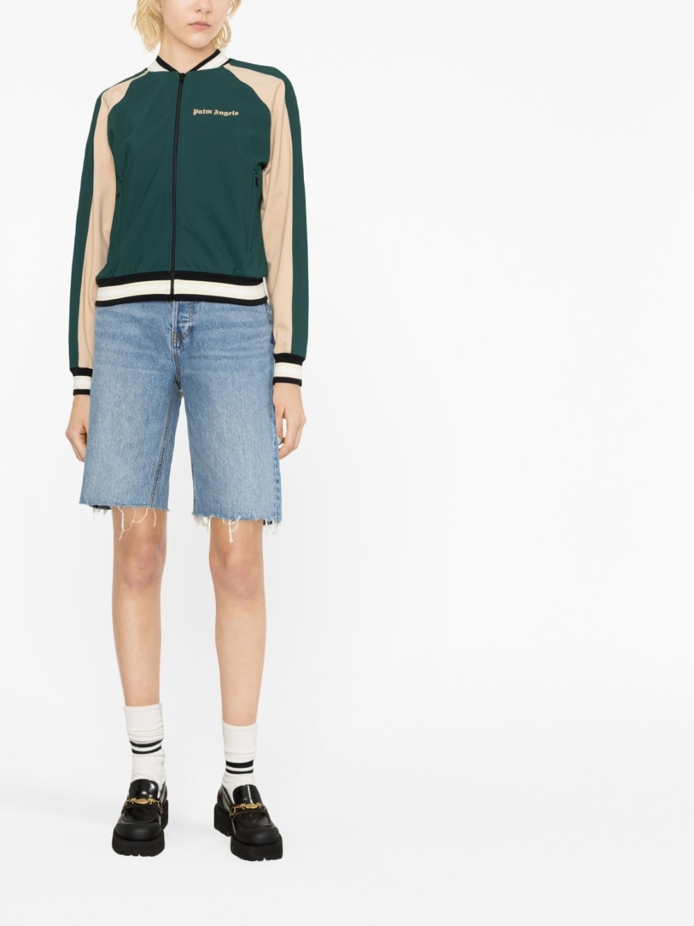 cropped bomber jacket - 2