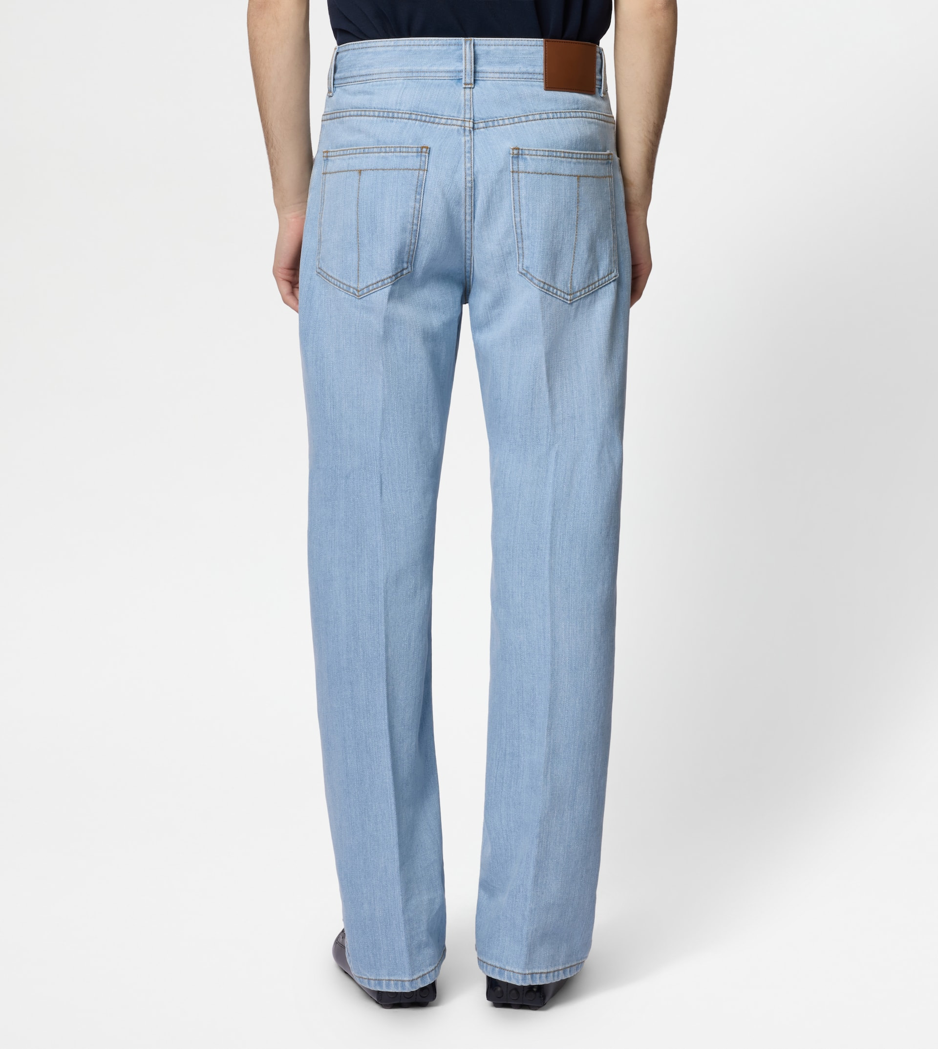 RELAXED FIT 5 POCKET JEANS - LIGHT BLUE - 4
