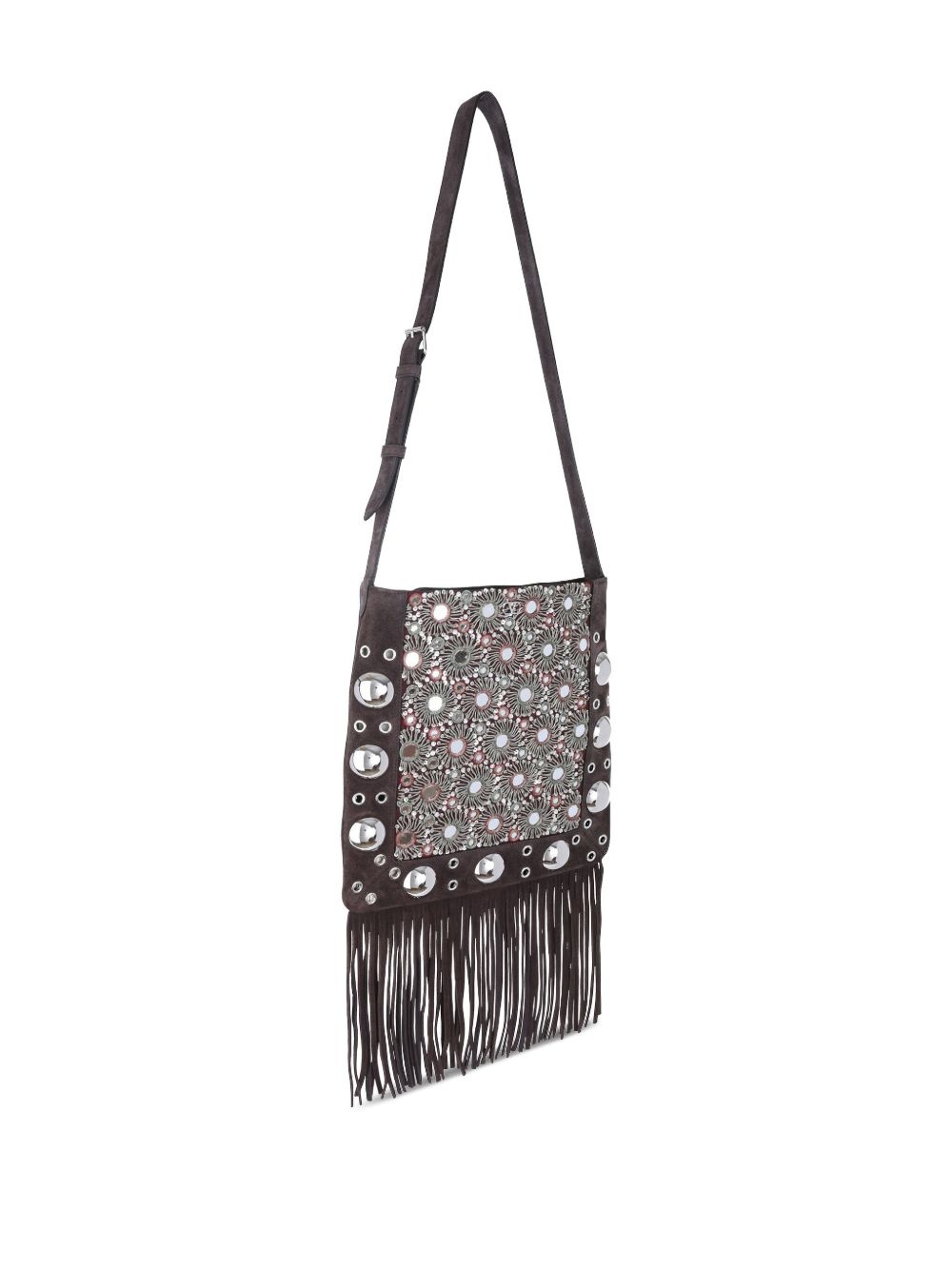 fringe-detailing shoulder bag - 3