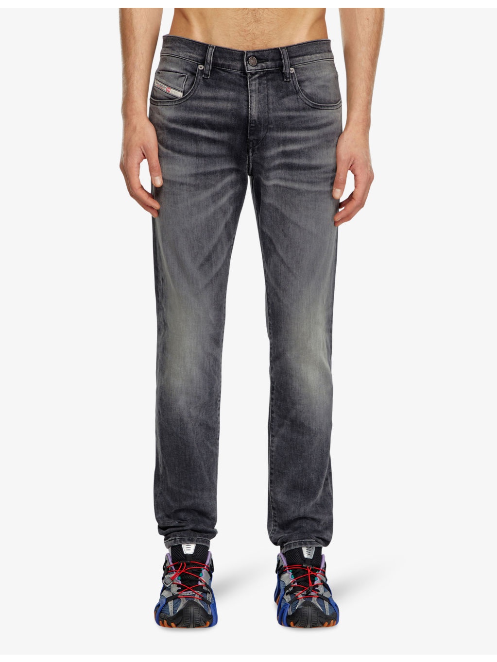 2019 D-Strukt 09J52 slim-fit slim-leg stretch-cotton jeans - 3