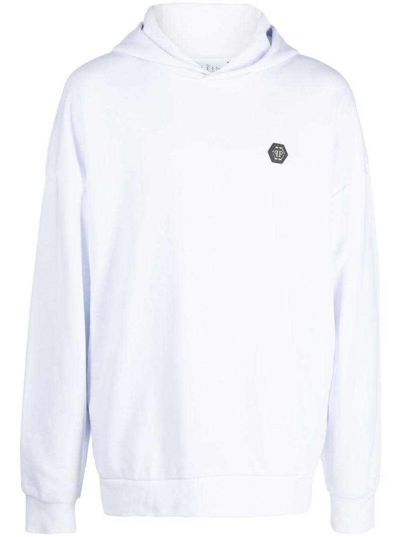 graphic-print cotton hoodie 1