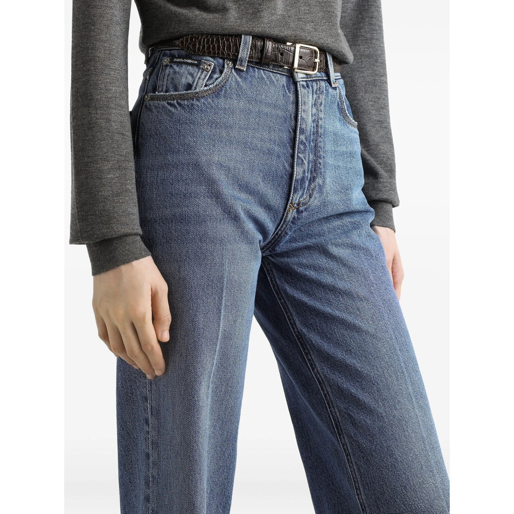 Dolce & Gabbana Blue Denim - Straight-Leg Jeans Women - 2