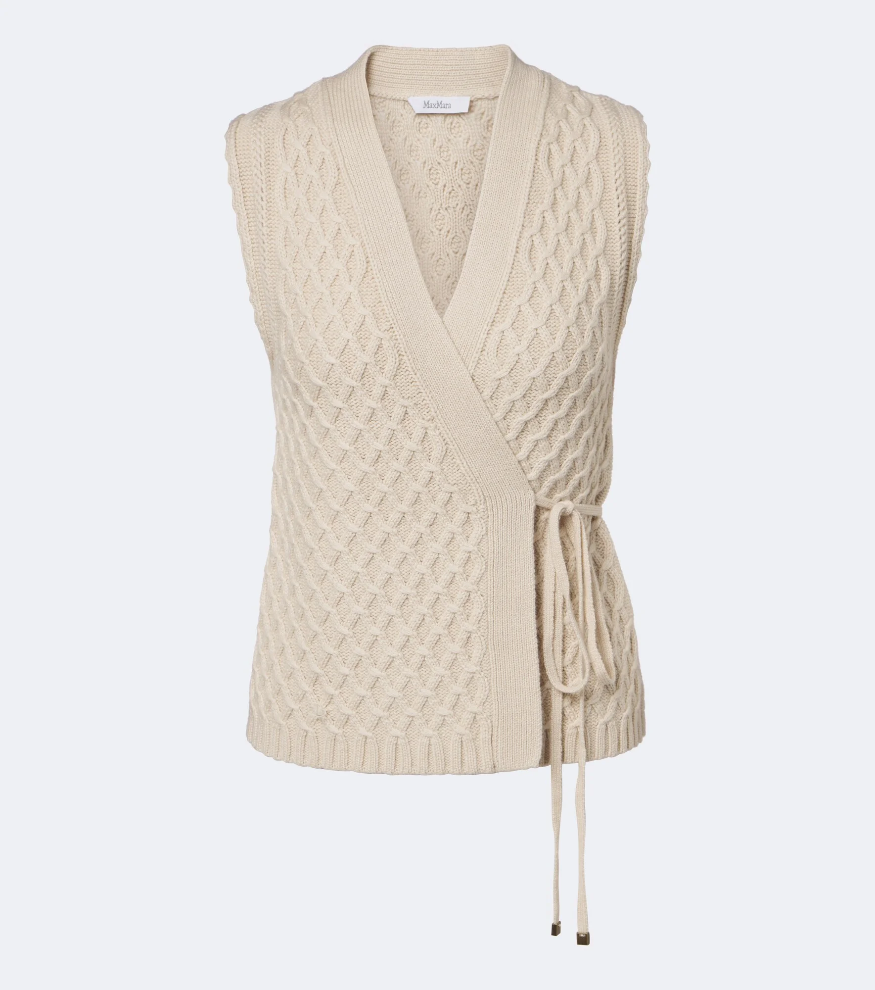 Wool and cashmere wrap cardigan - 1