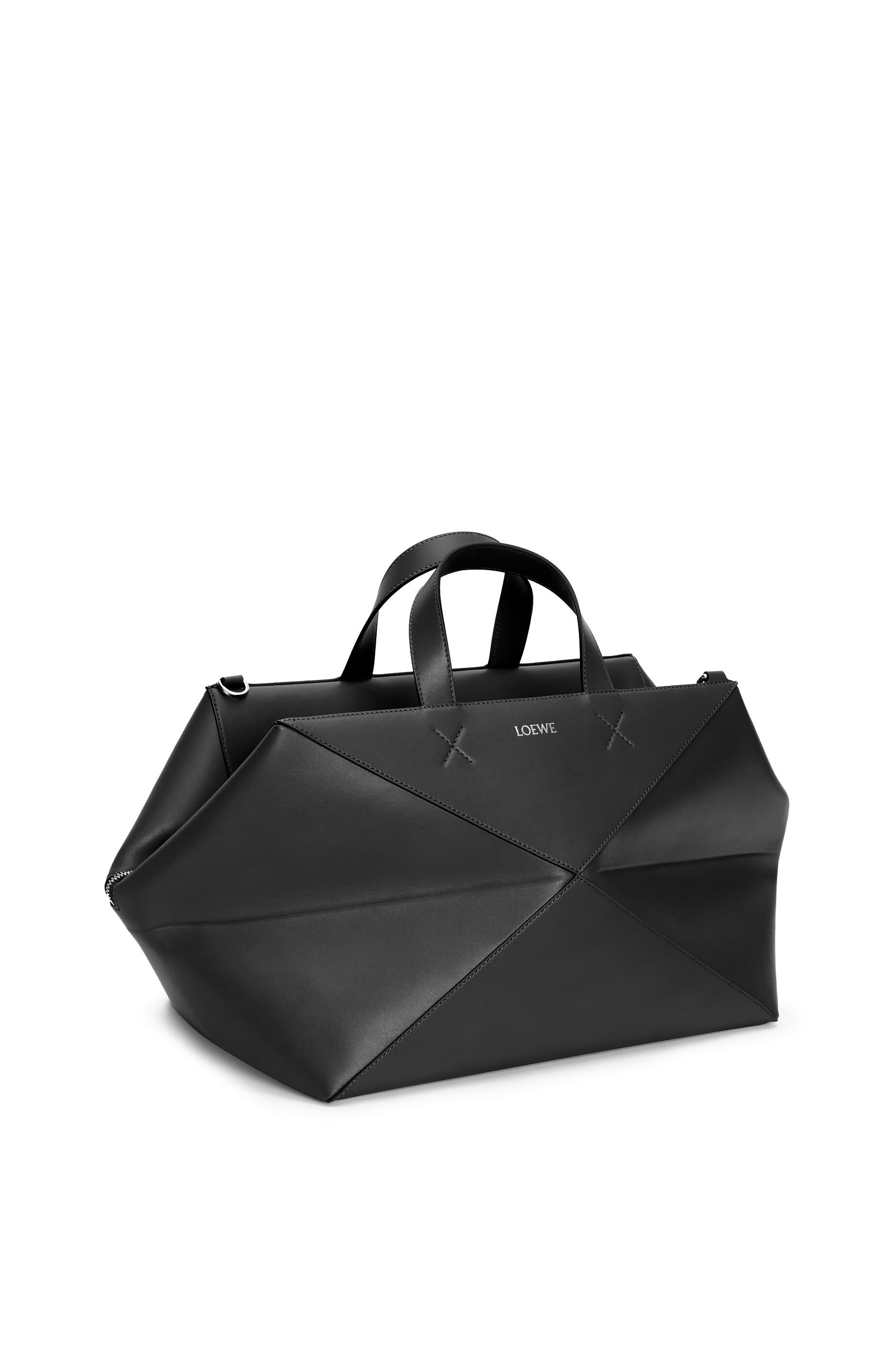 Puzzle Fold Duffle in shiny calfskin - 4