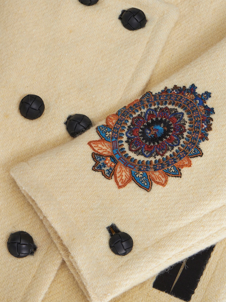 OVERSIZE LONG COAT WITH EMBROIDERY - 7