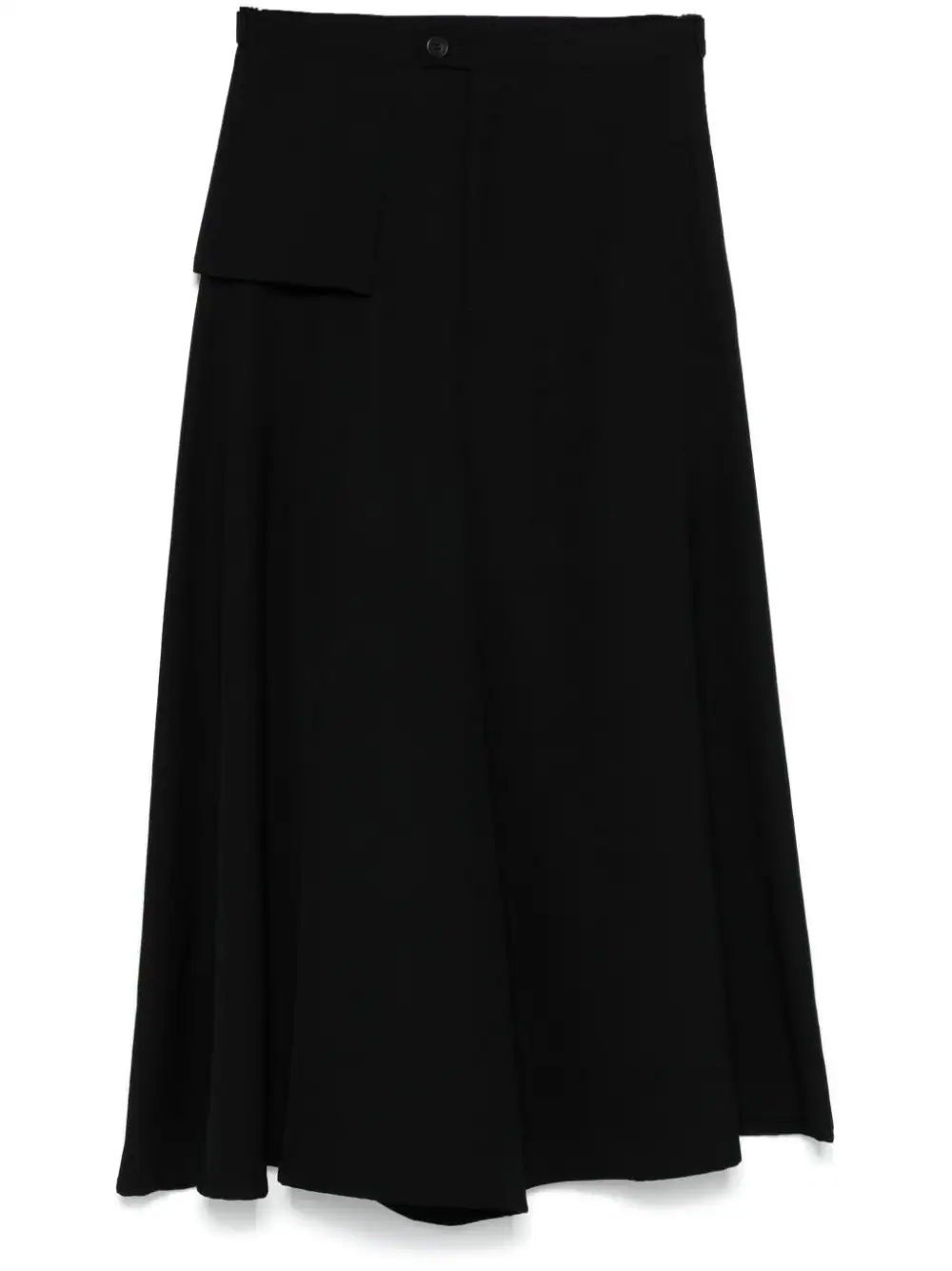 YOHJI YAMAMOTO Women Wool Gabardine Layered Pants - 5