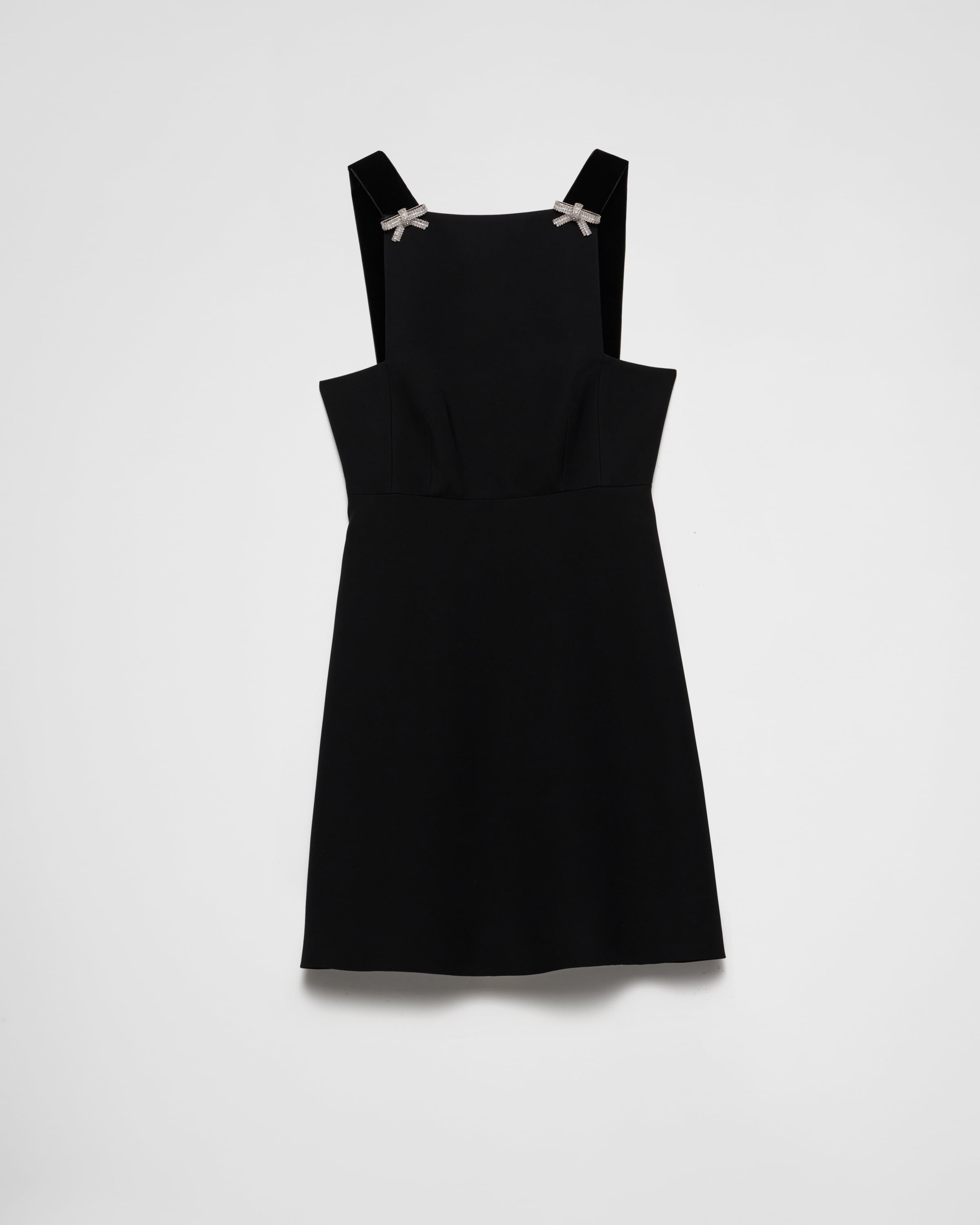 Embroidered cady mini-dress - 1