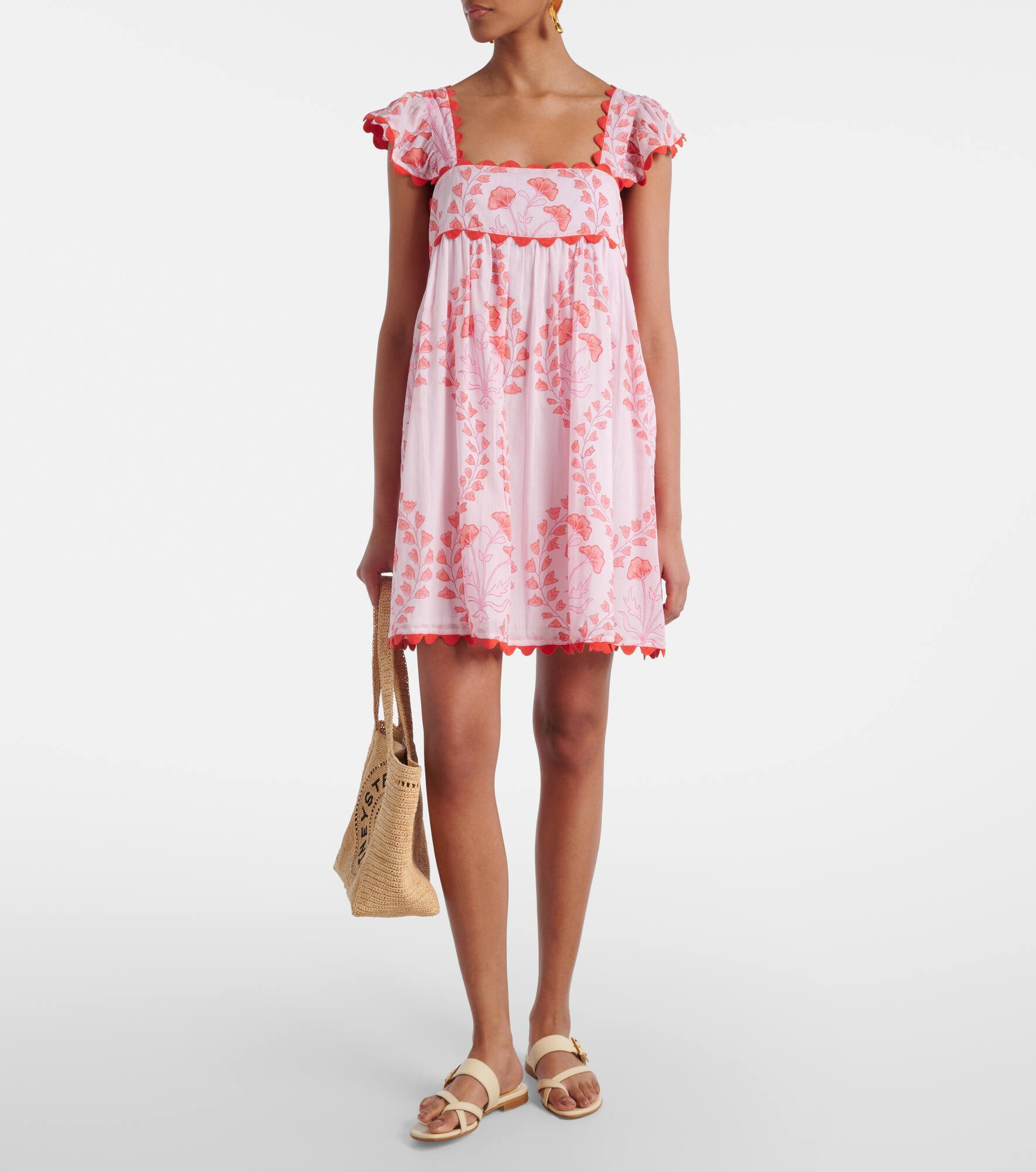 Printed cotton minidress - 2