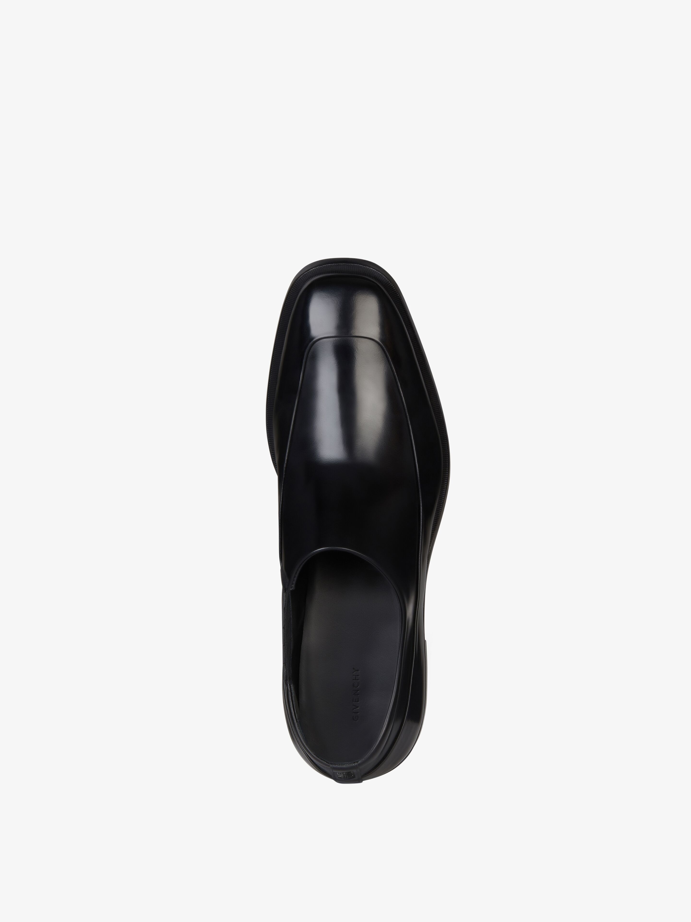 SQUARED DERBIES IN LEATHER - 4