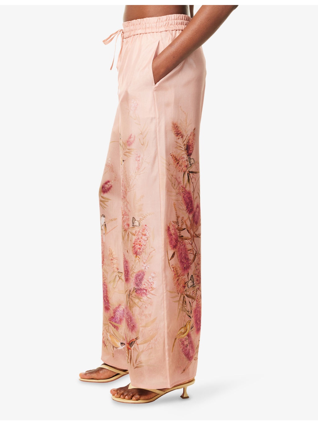 Cascadian Wide-Leg Silk Trousers - 3
