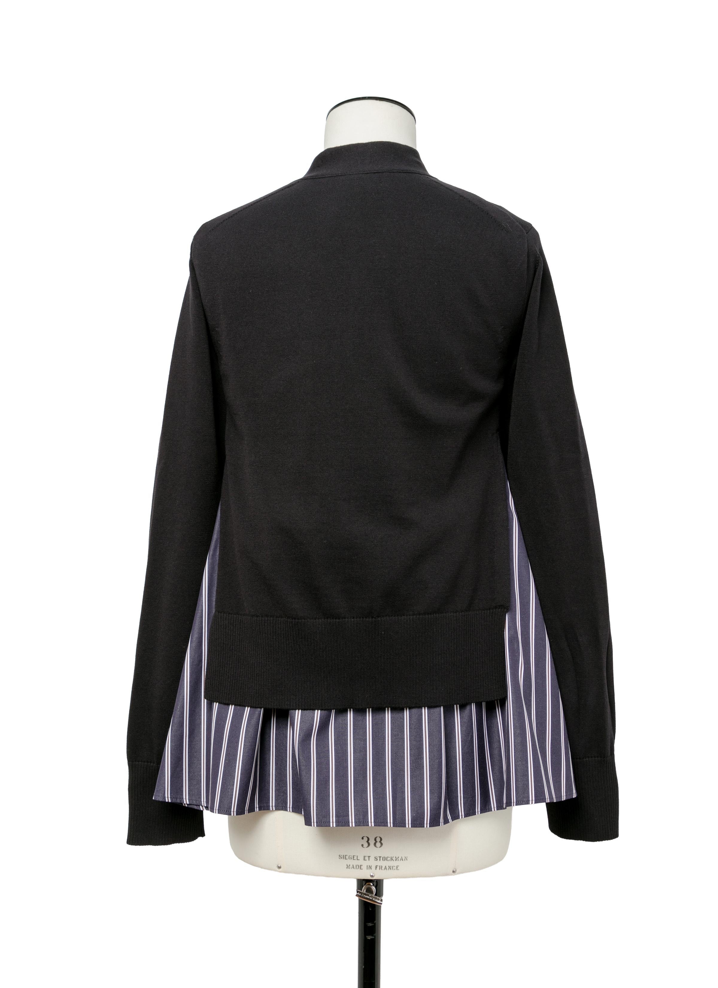 Poplin x Knit Cardigan - 4
