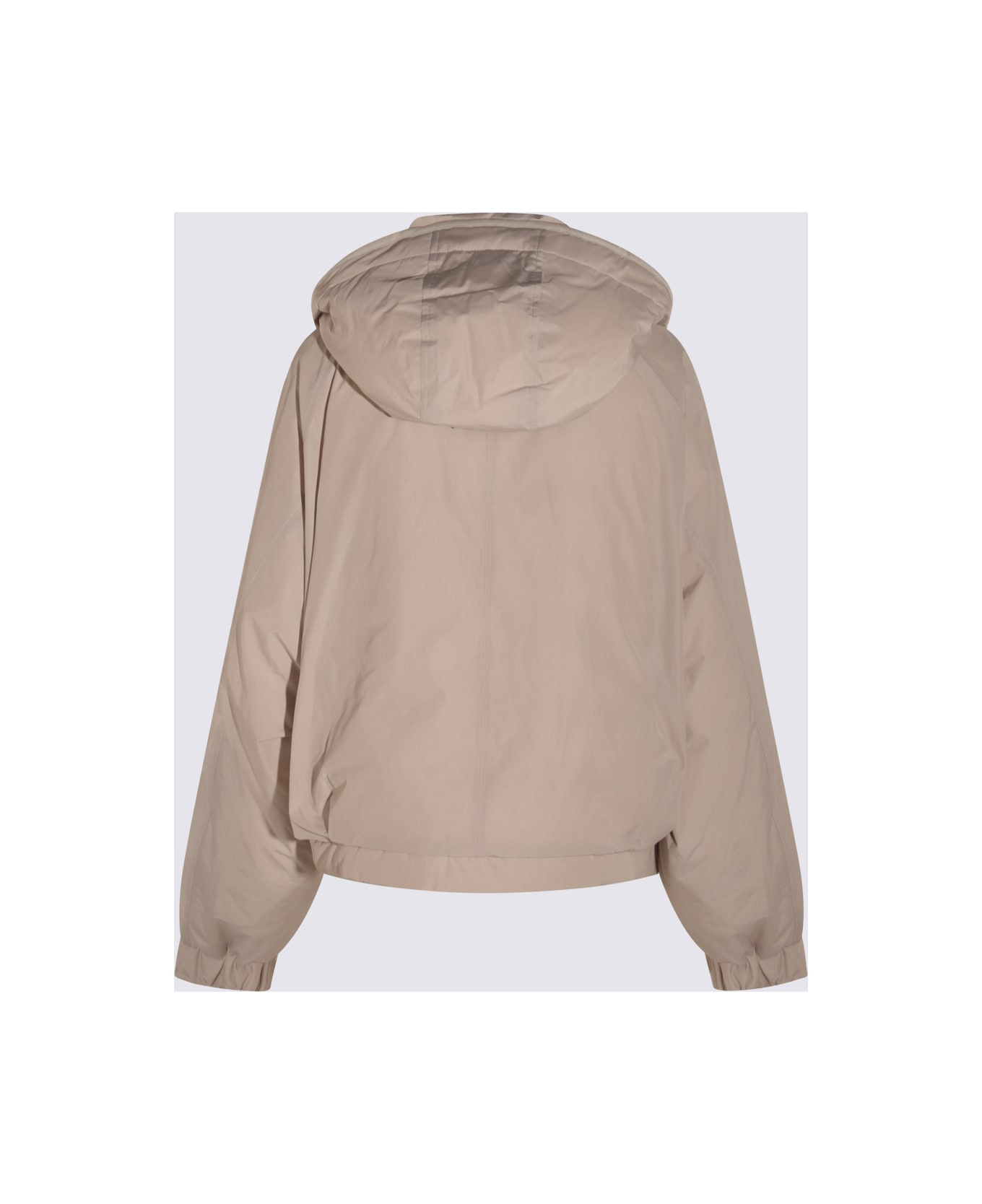 Beige Down Jacket - 2