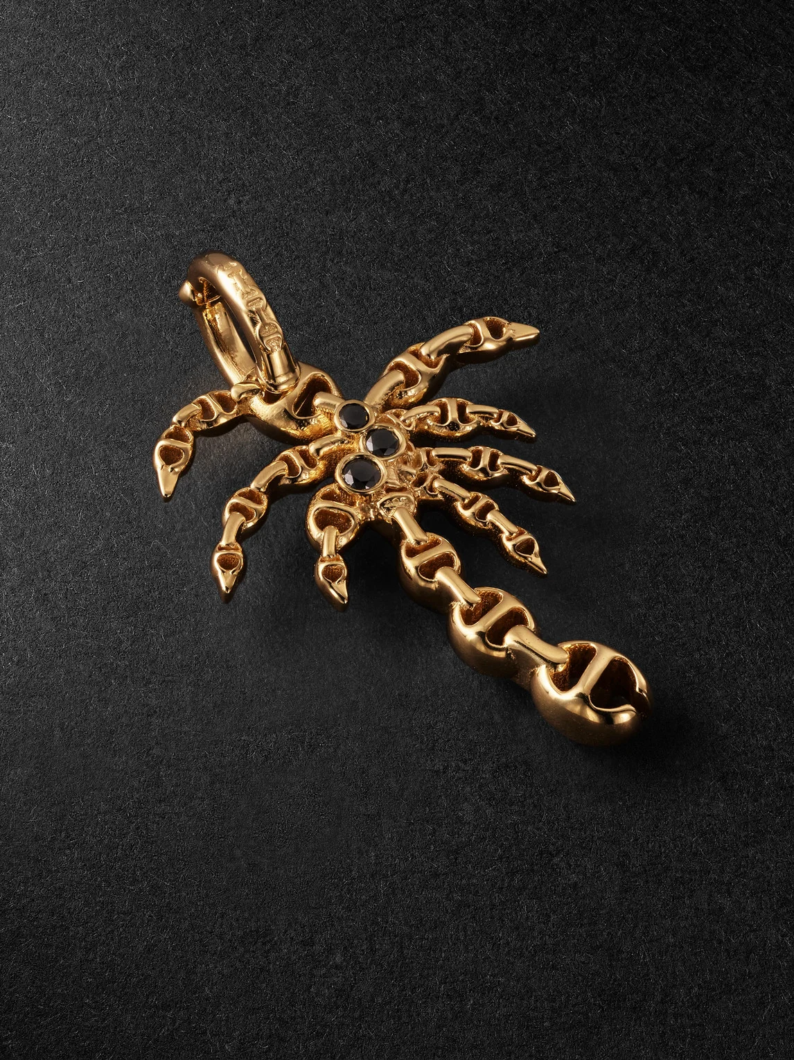 Palm Tree 18-Karat Gold Diamond Pendant - 1