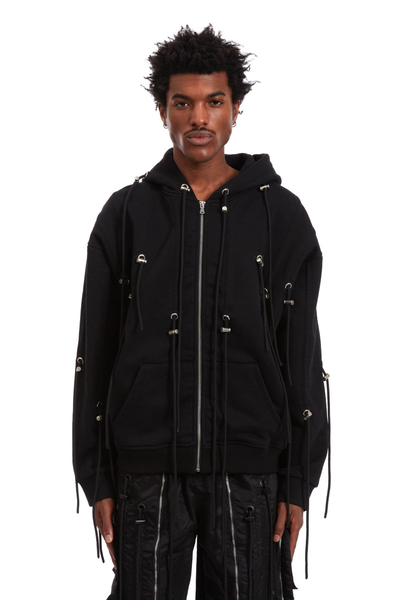 문자열 이론 Zip Up Hoodie 석탄 3