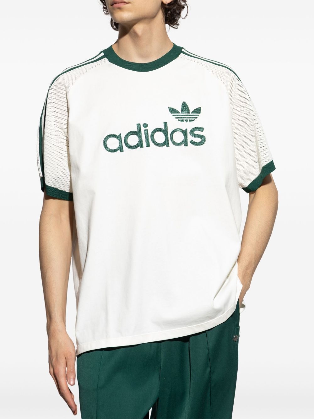 mesh-panel T-shirt - 3