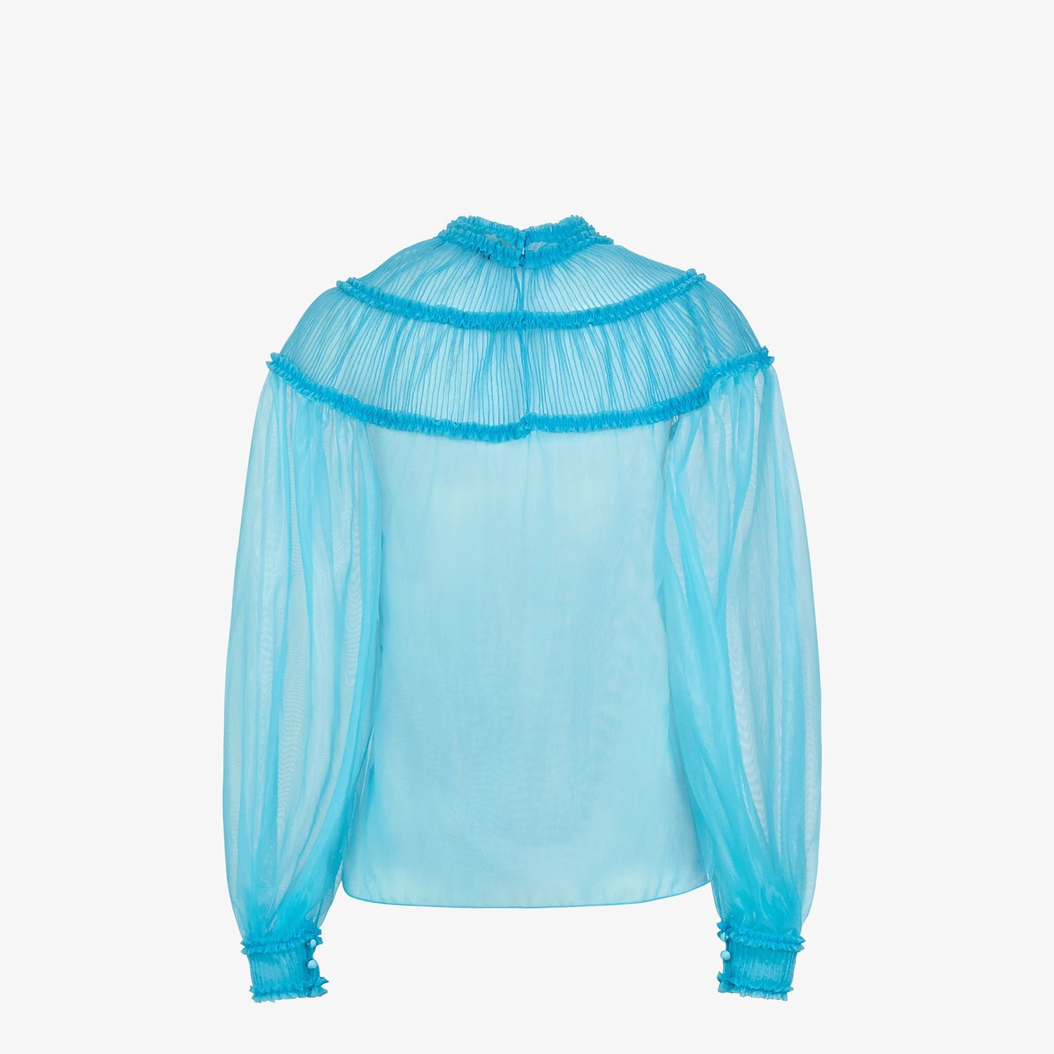 Light blue nylon blouse - 2