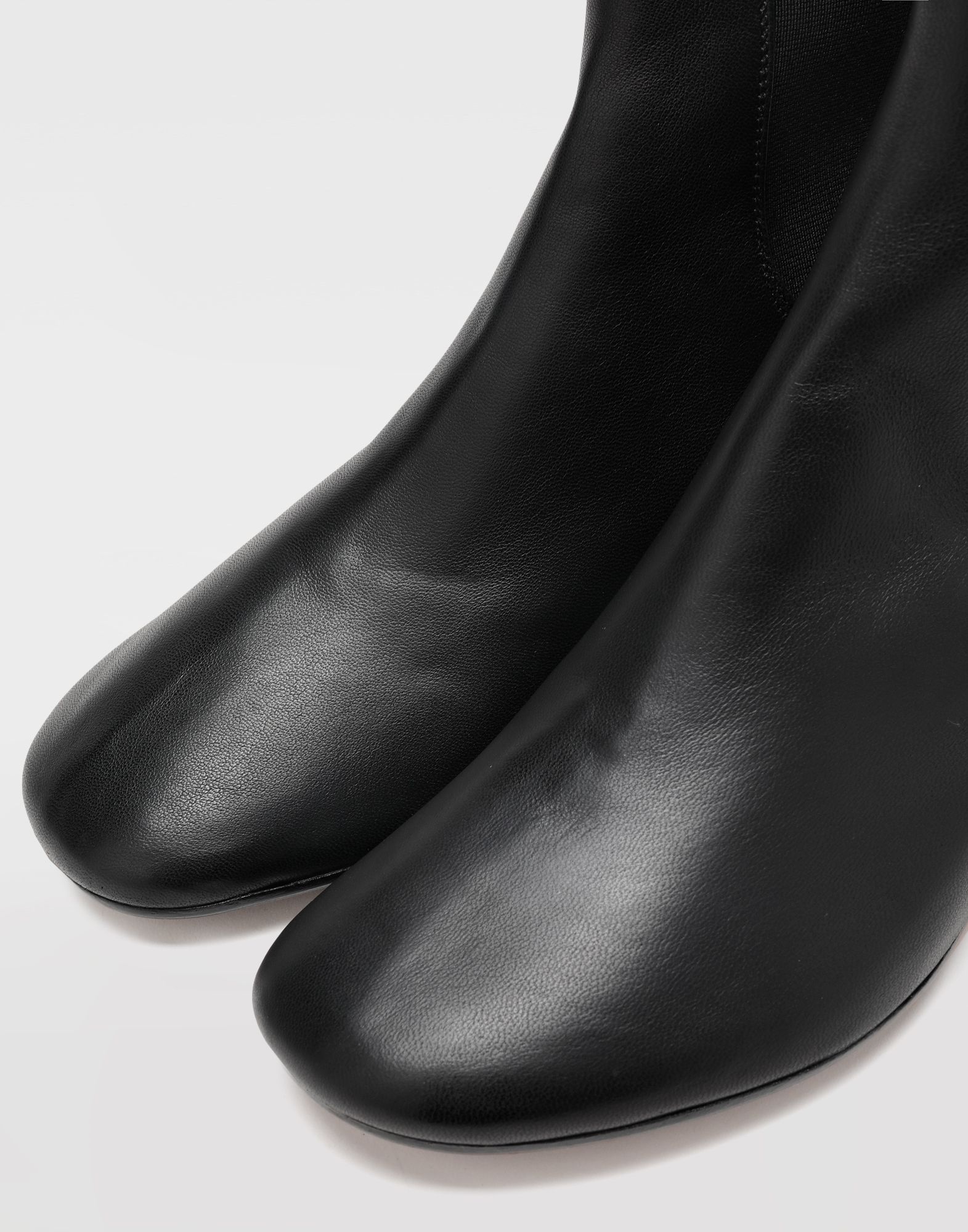 6-heel leather chelsea boots - 6