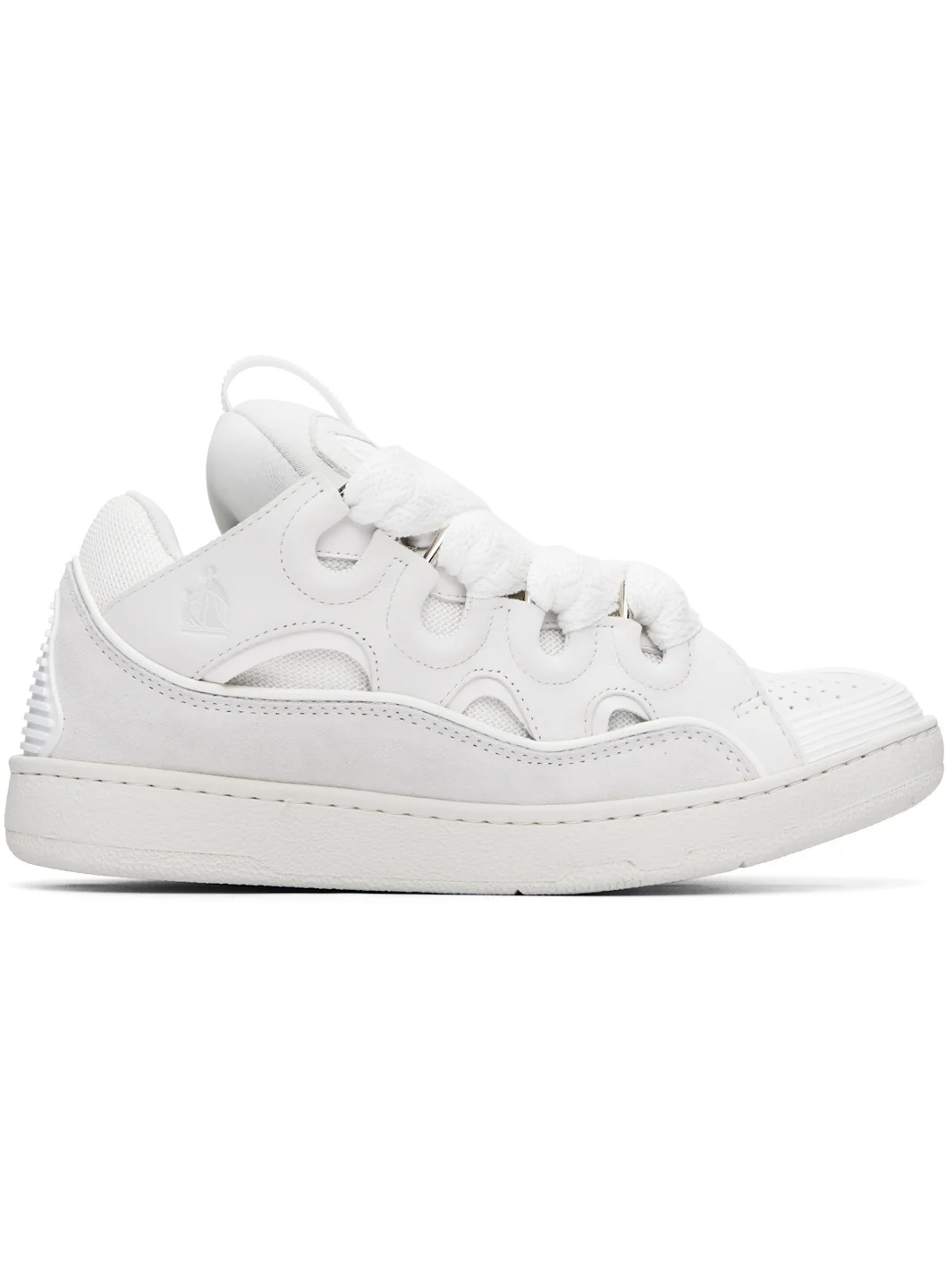 White Curb Sneakers - 1