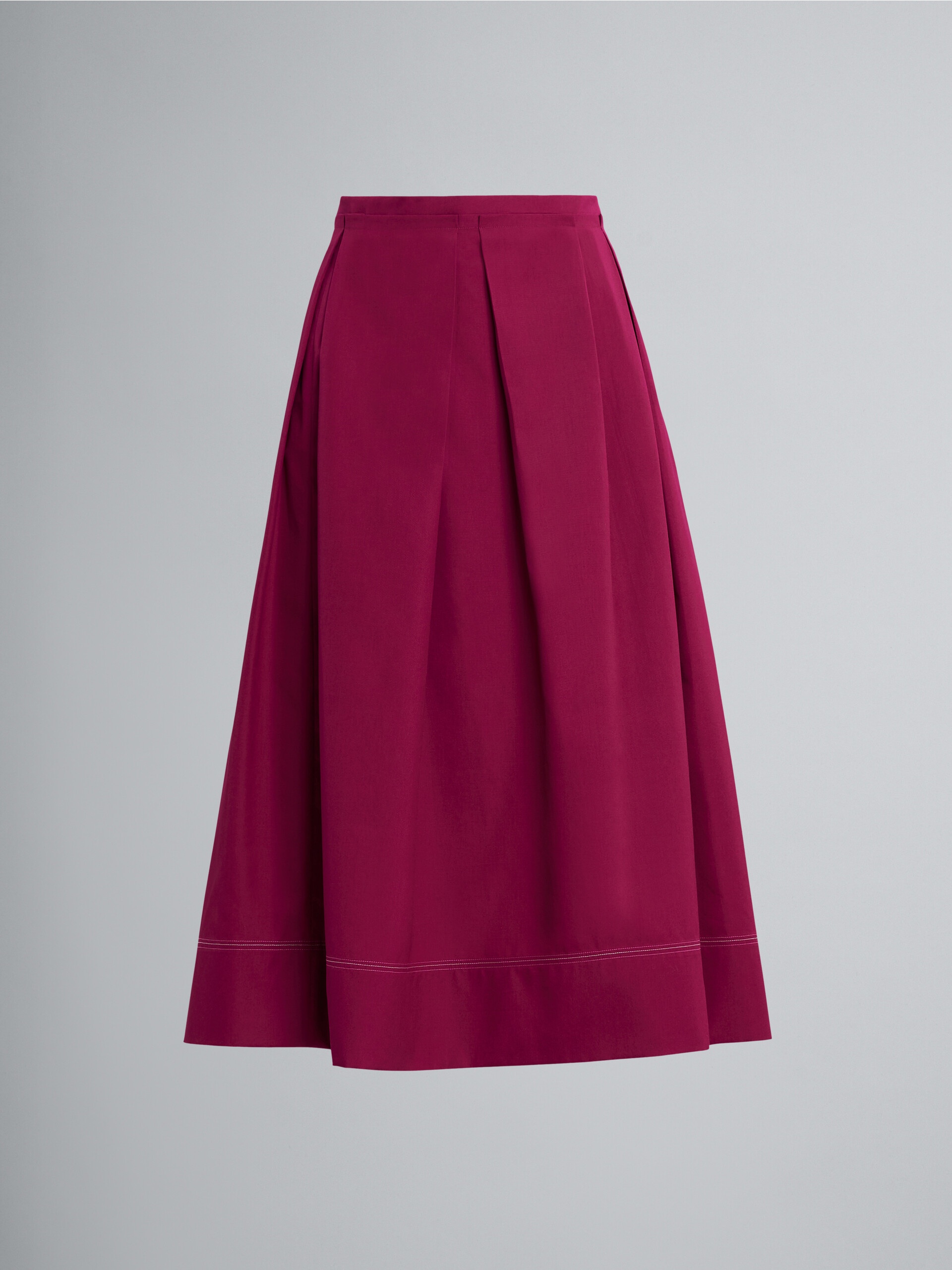 COTTON POPLIN SKIRT - 1
