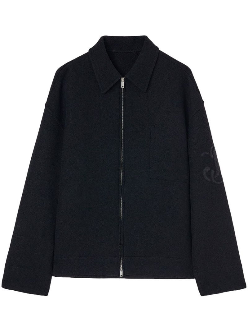 zipped up wool jacket 1