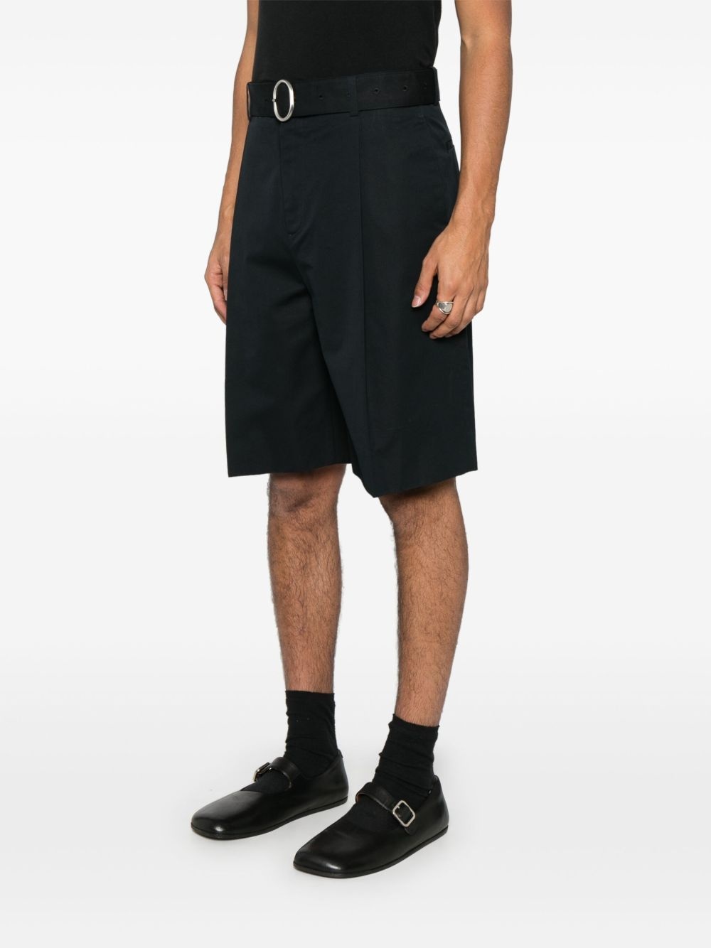 cotton poplin shorts - 3