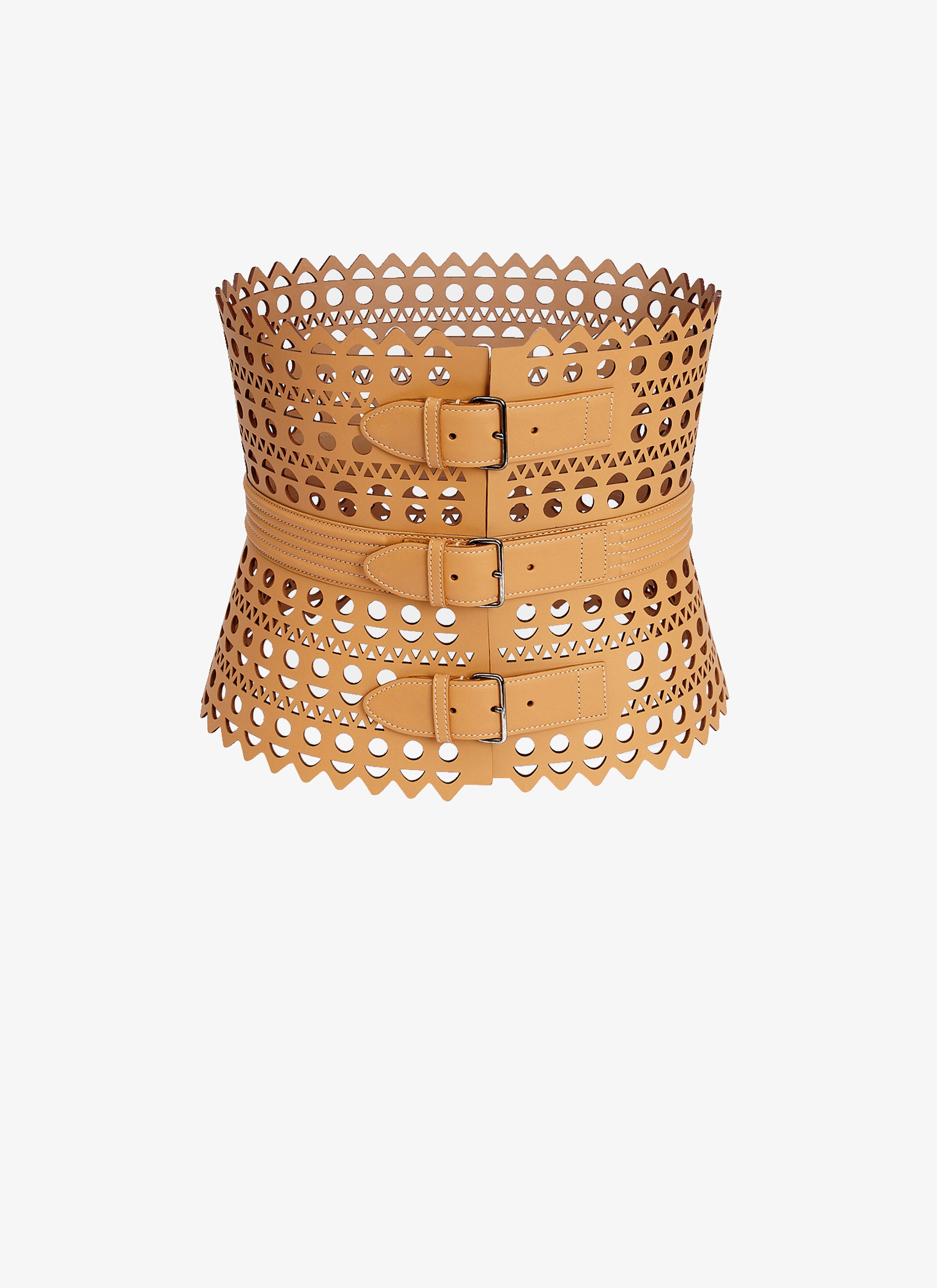 CORSET BELT IN VIENNE CALFSKIN - 3