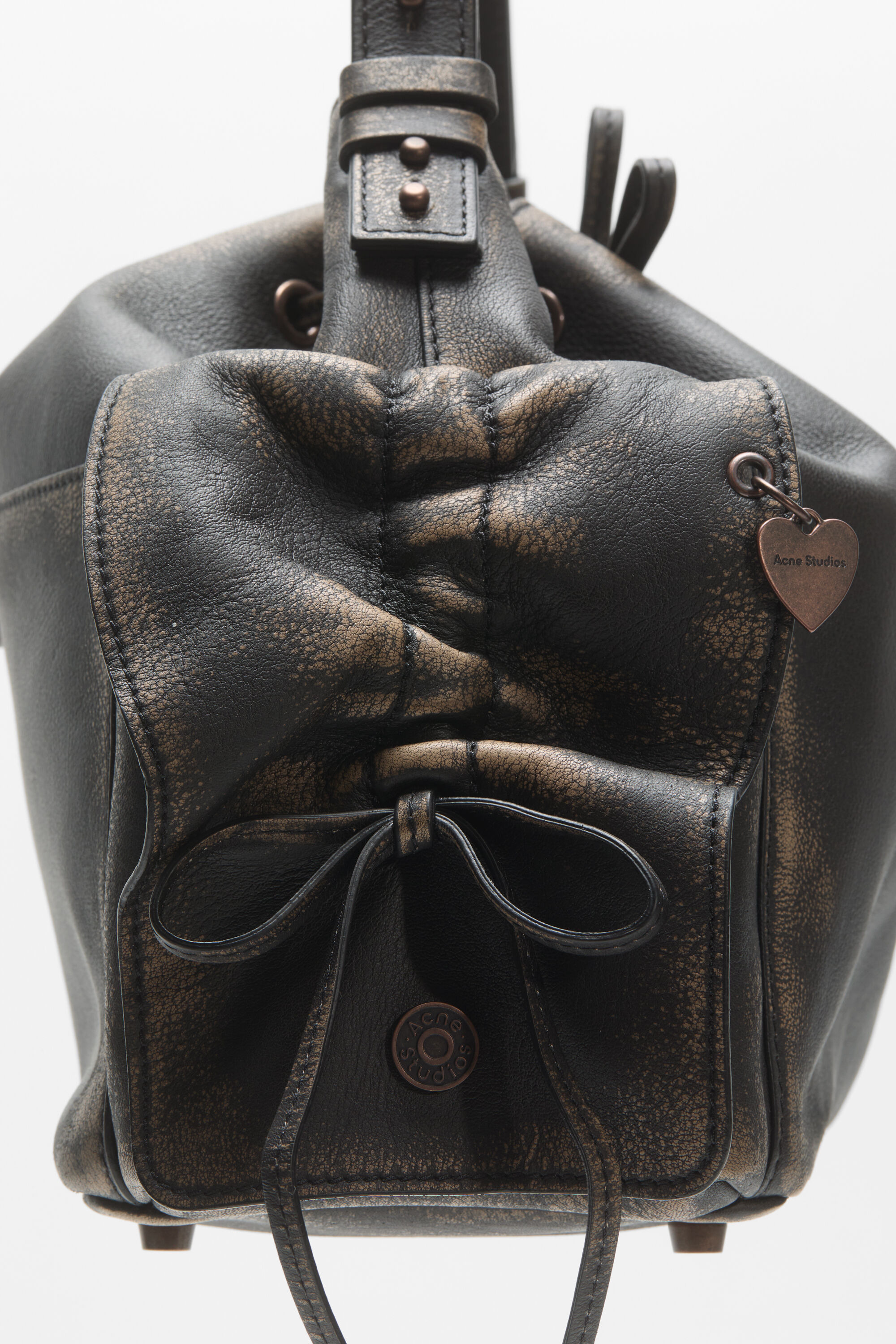Multipocket bucket bag - Dark brown/beige - 3