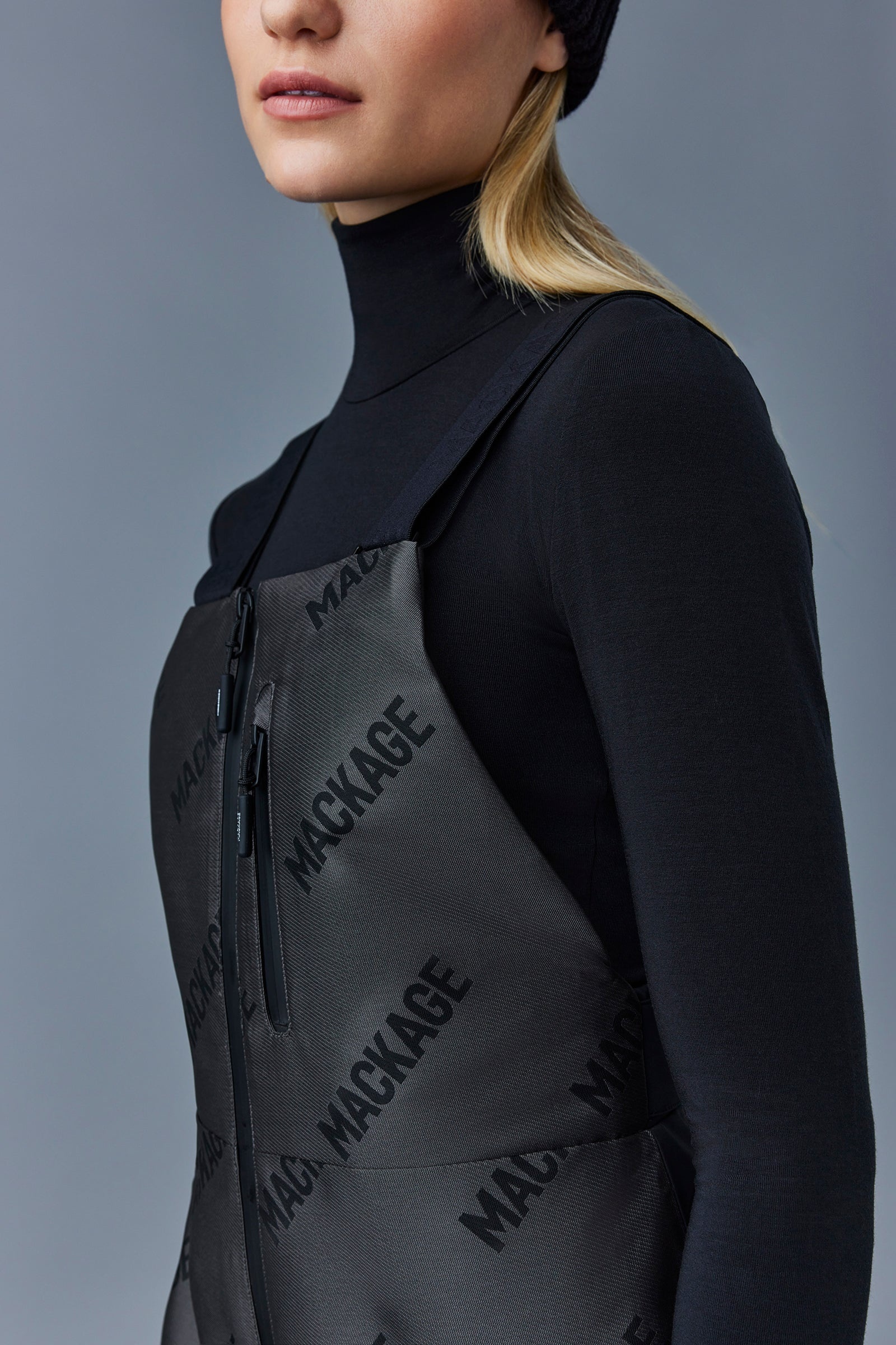 VINYA 2-Layer membrane ski pants with Jacquard logo pattern - 5