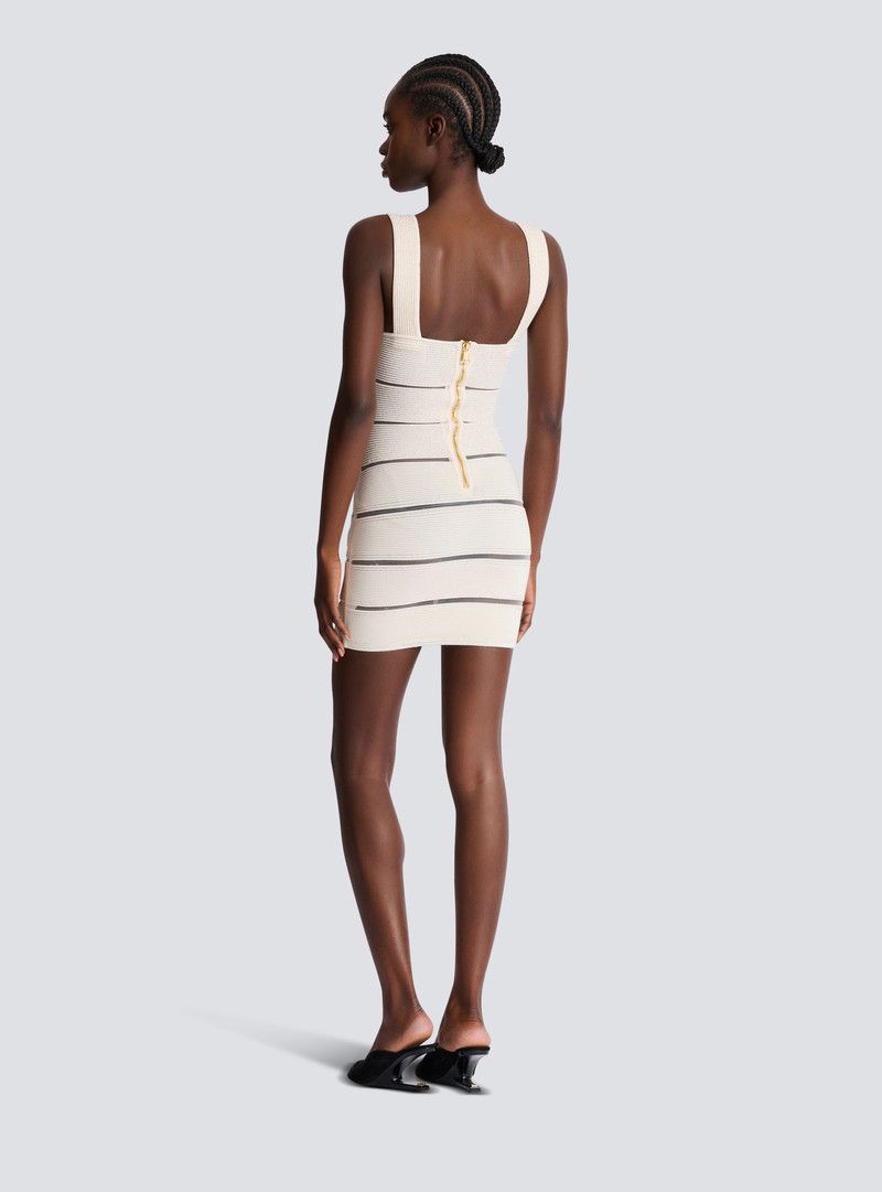 Mesh knit bodycon dress 4