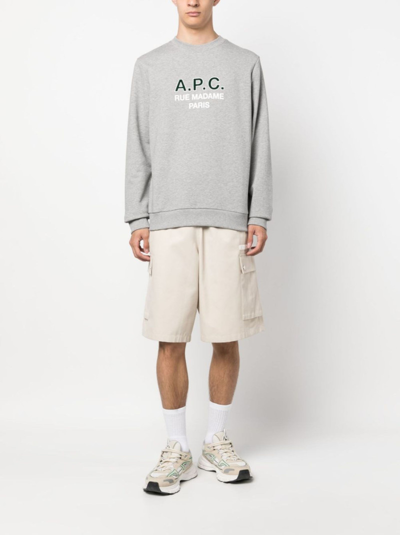 A.P.C. Madame logo-print cotton sweatshirt outlook