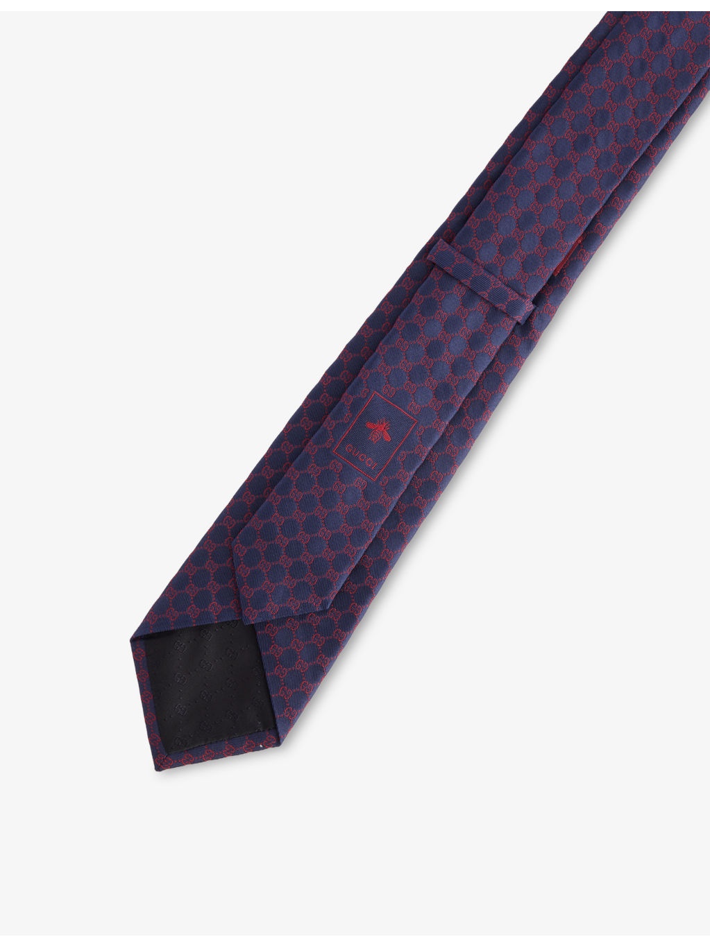 GG-Monogram Jacquard Silk Tie - 4