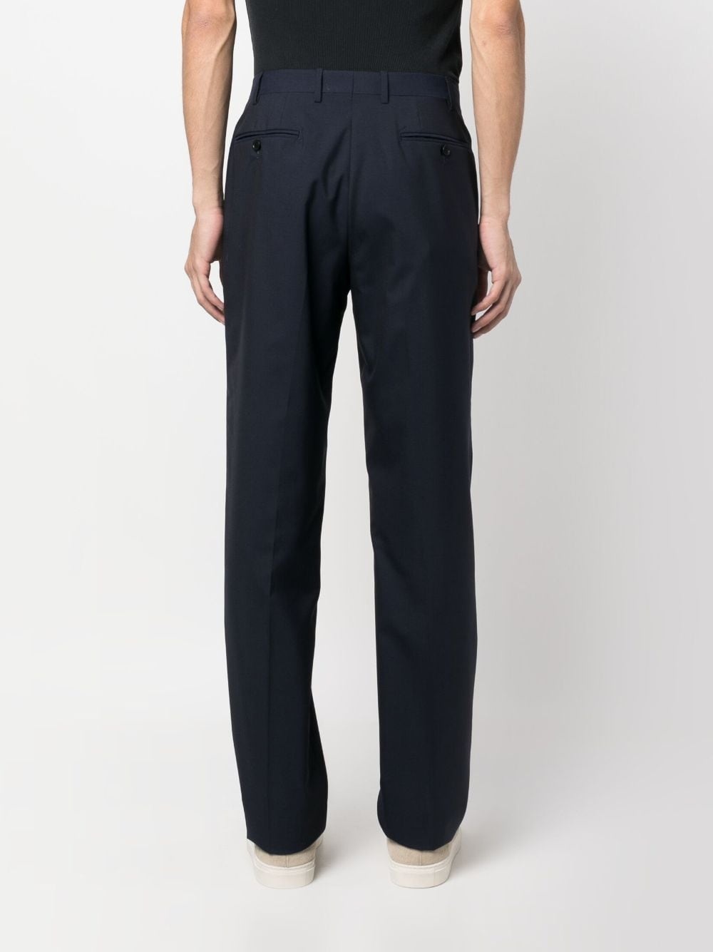 mid-rise wool chinos - 4