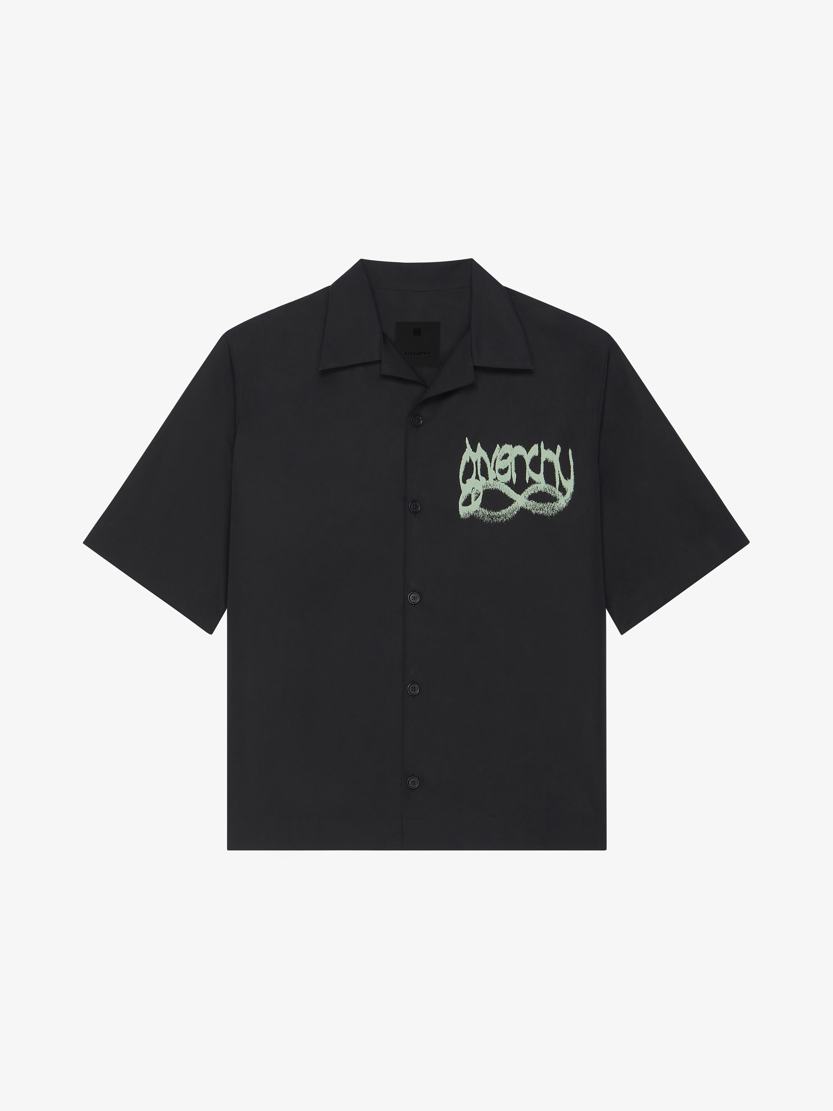 HAWAIIAN SHIRT IN POPLIN WITH GIVENCHY INFINITY PRINT - 1