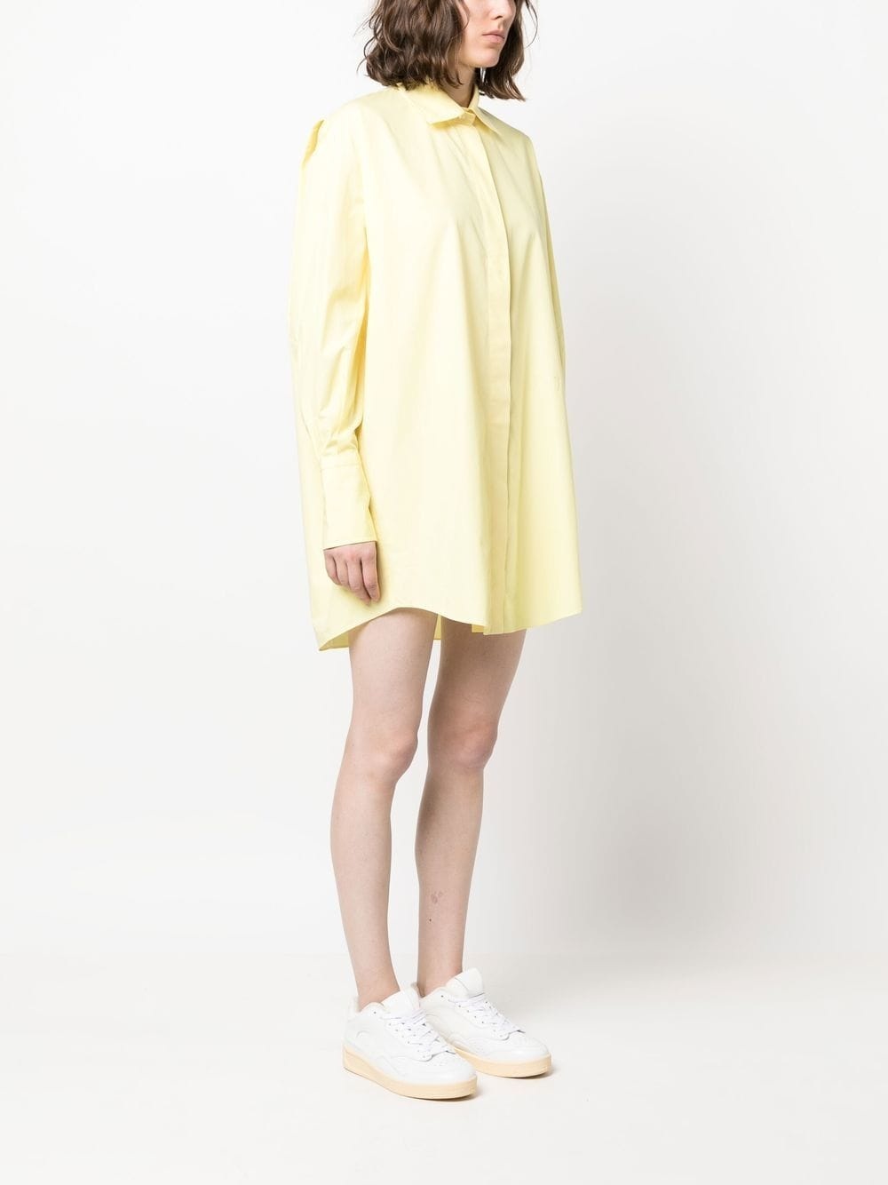 long-sleeve shirt dress - 3