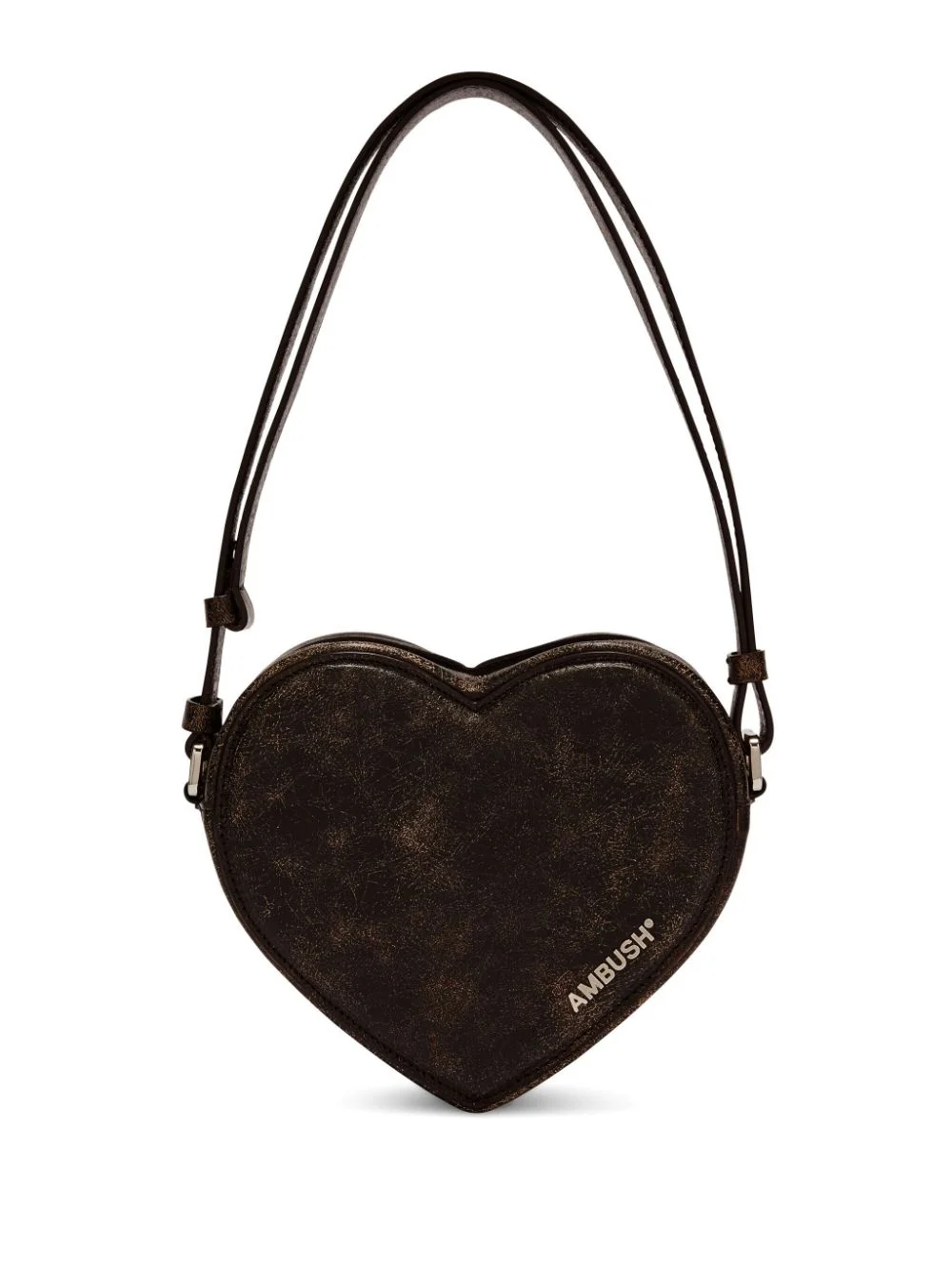 Heart leather shoulder bag - 1