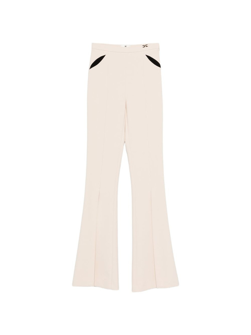 logo-detail flared trousers 1