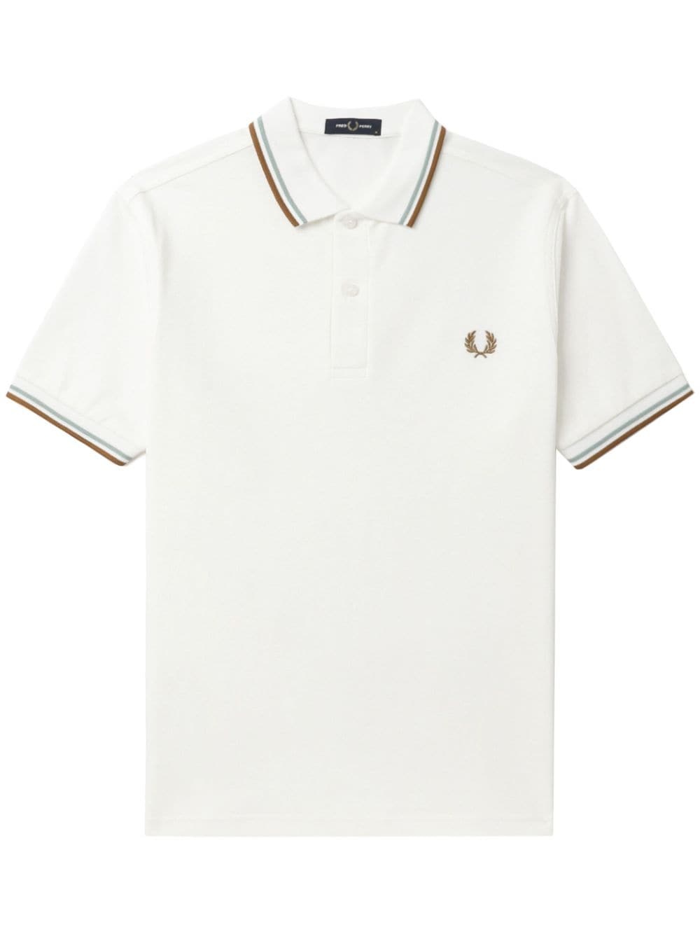 embroidered-logo cotton polo shirt - 2