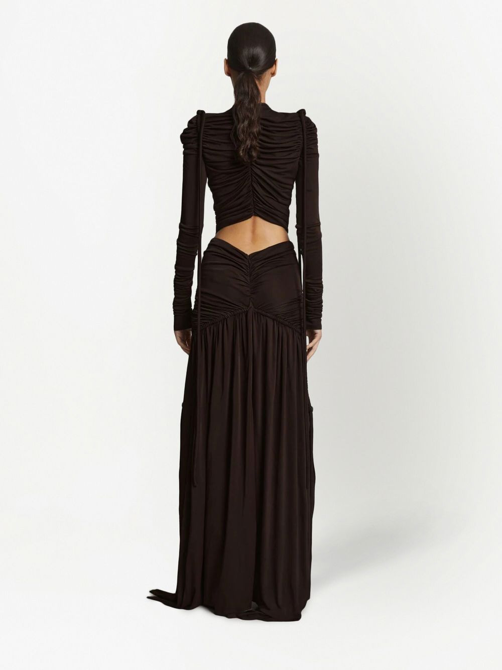 cinched cut-out dress - 4