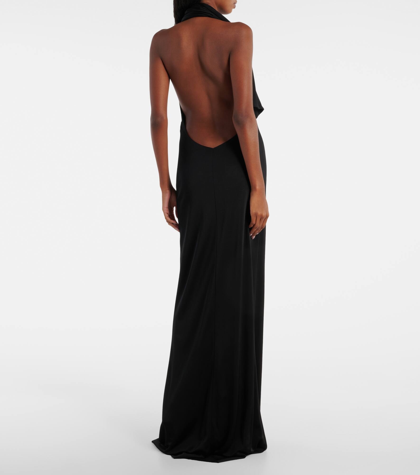 Roza draped jersey gown - 3