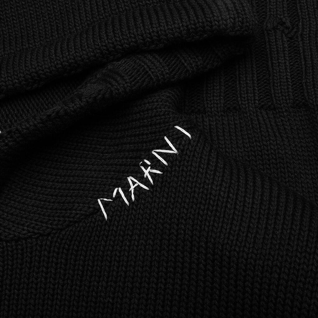ROUNDNECK SWEATER - BLACK - 3