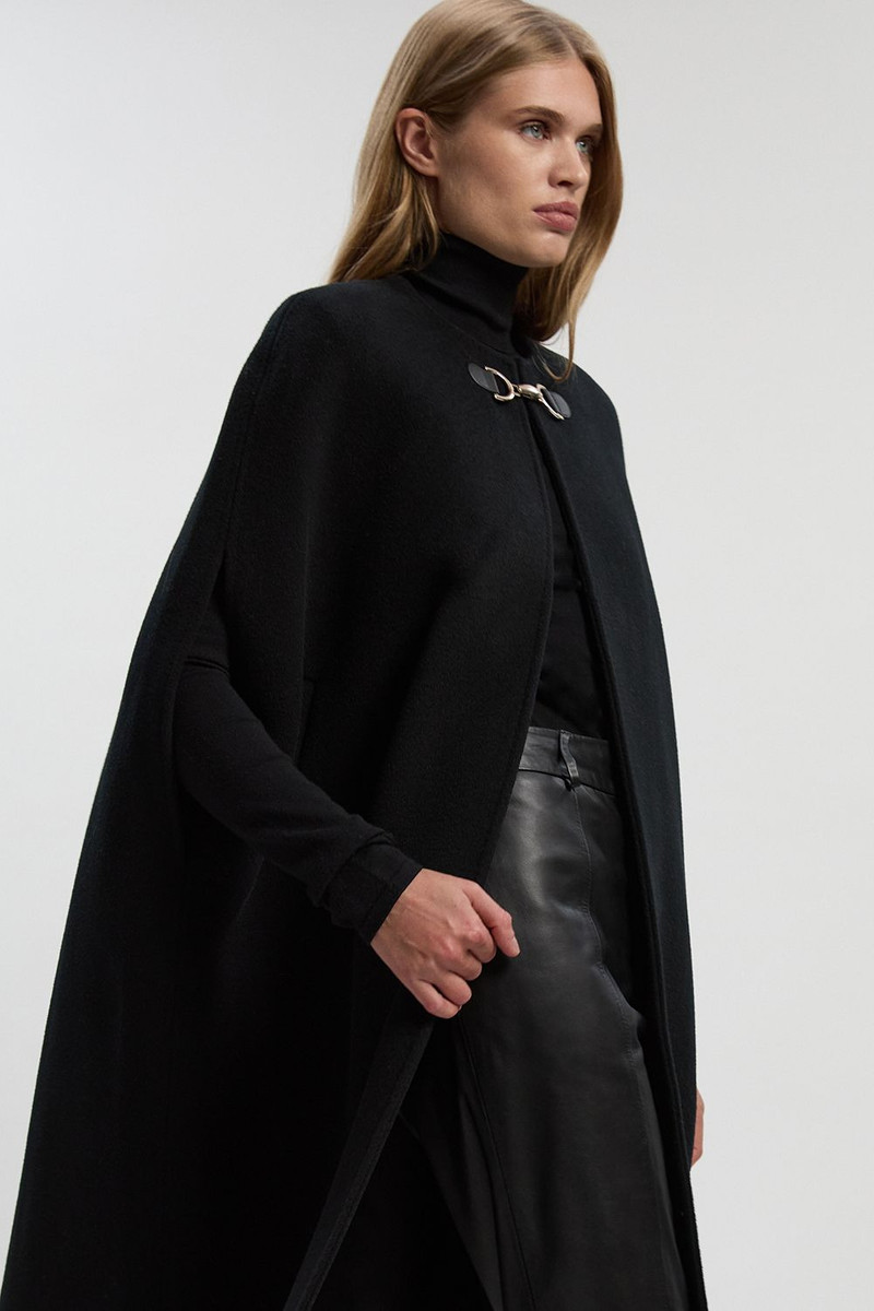 Tailored Cape Midi Coat 1