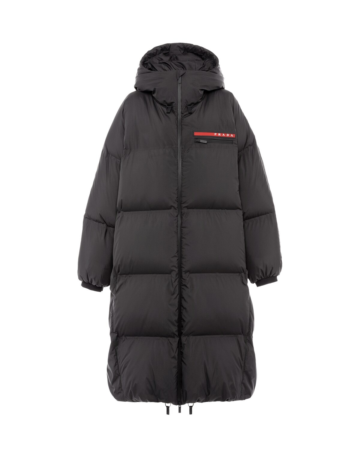 Oversized technical nylon down coat - 1