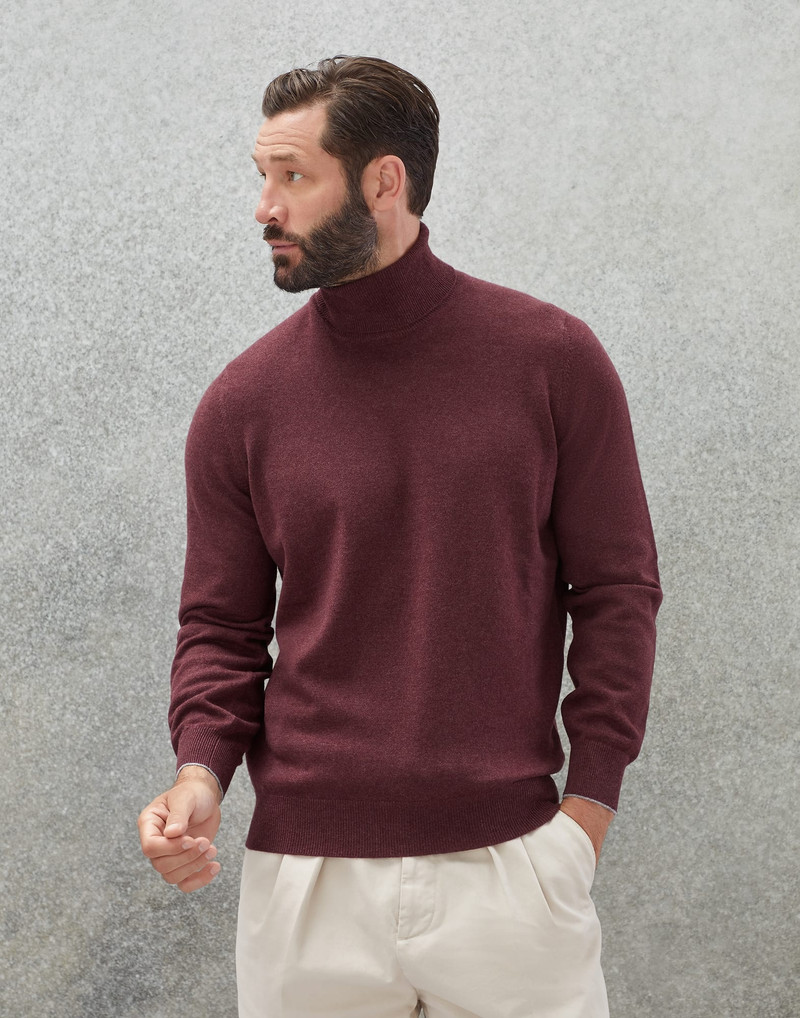 Cashmere turtleneck sweater - 1