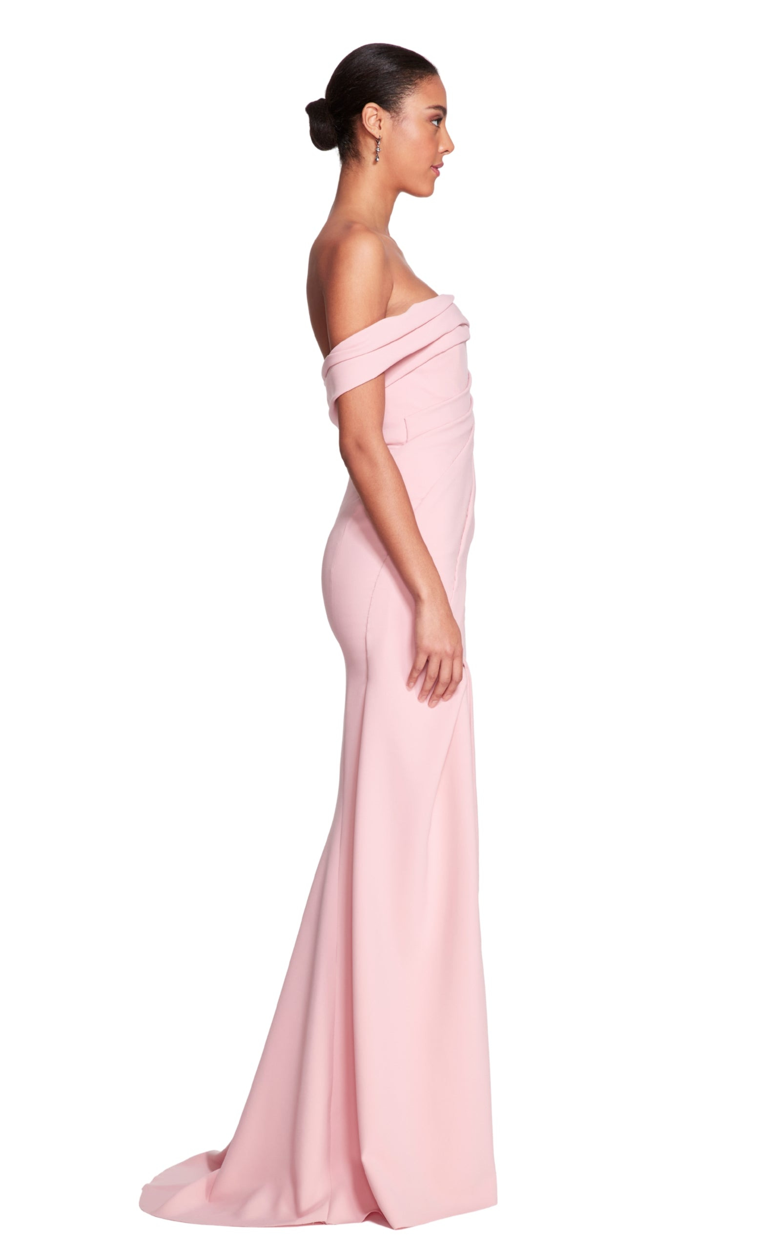 Rosy Stretch Crepe Gown - 6